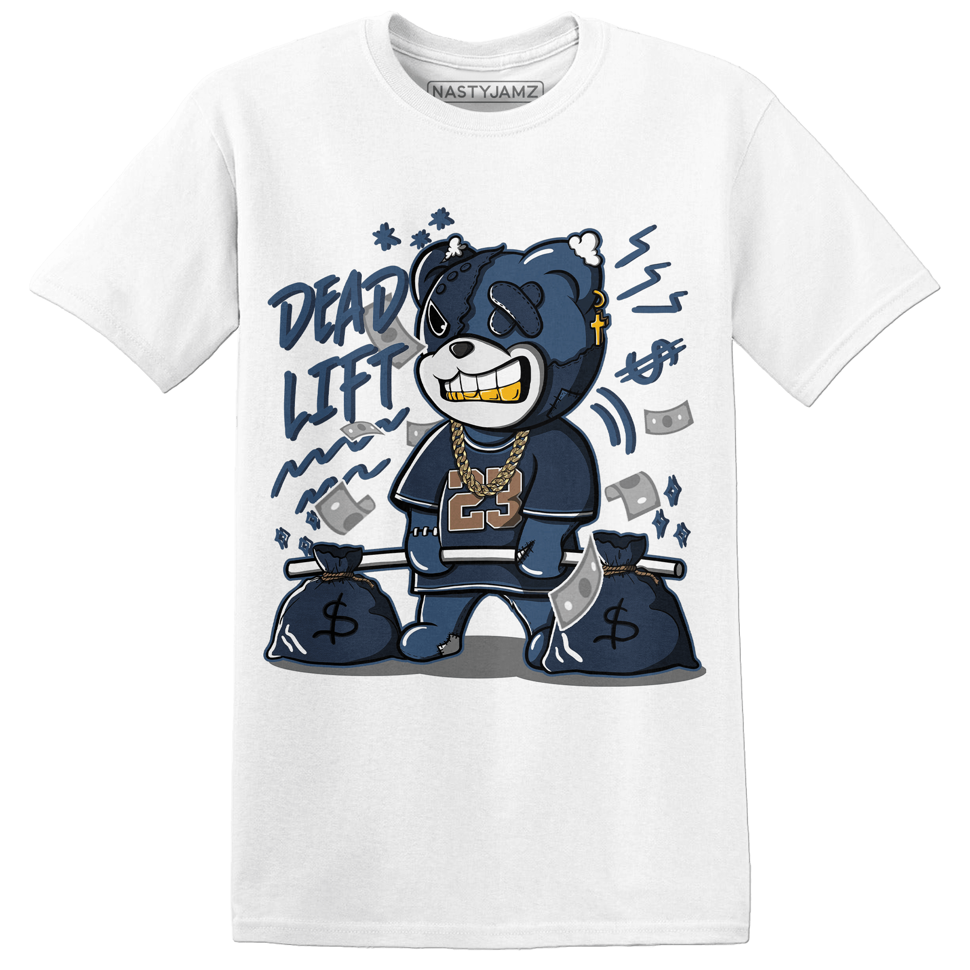 AM 1 86 Jackie Robinson T Shirt Match BER 23 Deadlift - NastyJamz