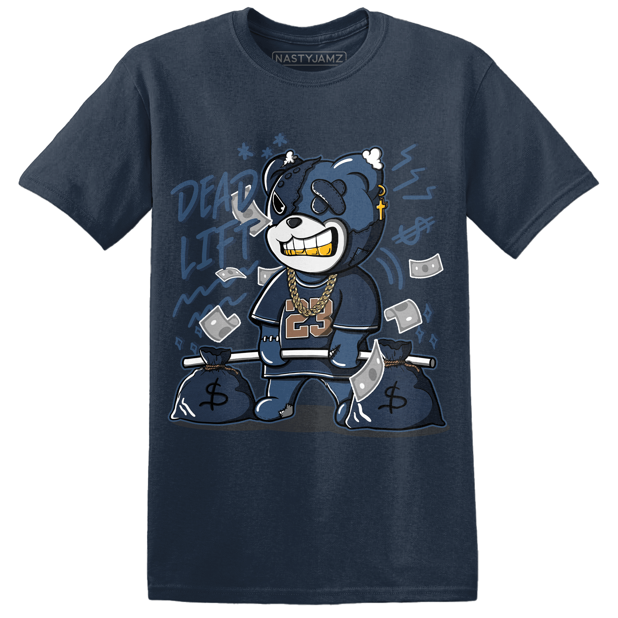 AM 1 86 Jackie Robinson T Shirt Match BER 23 Deadlift - NastyJamz