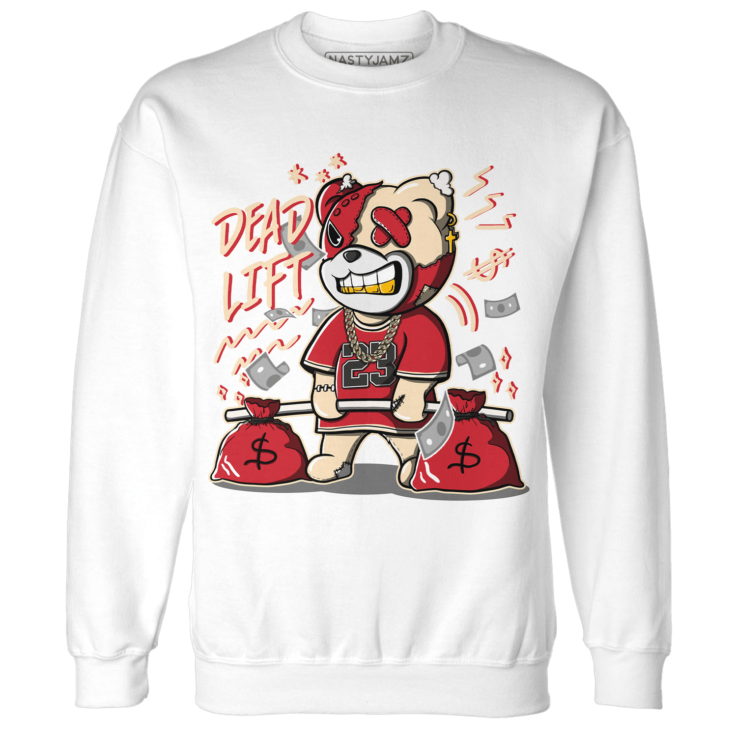 Jumman Jack University Red Sweatshirt Match BER 23 Deadlift - NastyJamz
