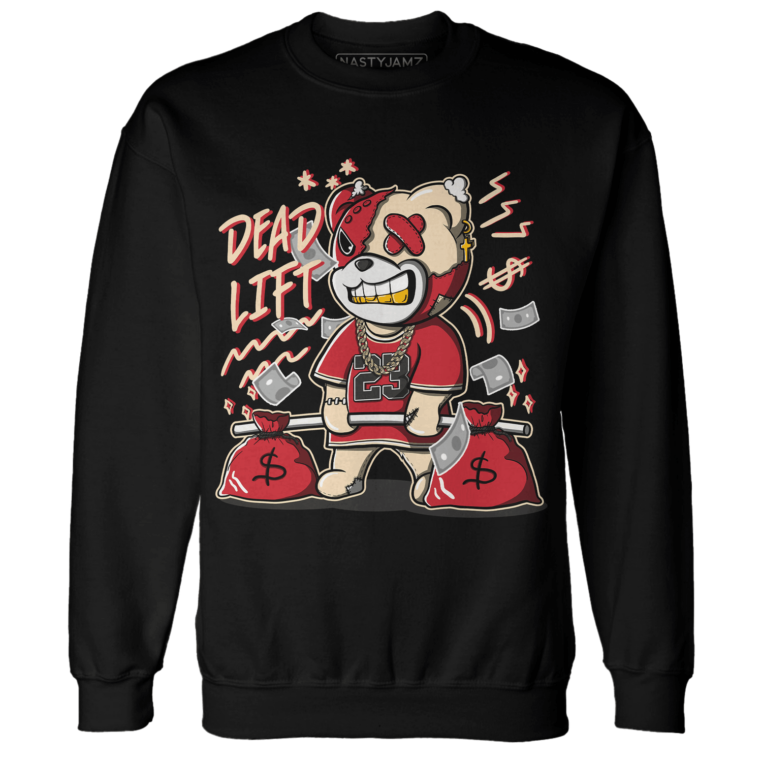 Jumman Jack University Red Sweatshirt Match BER 23 Deadlift - NastyJamz