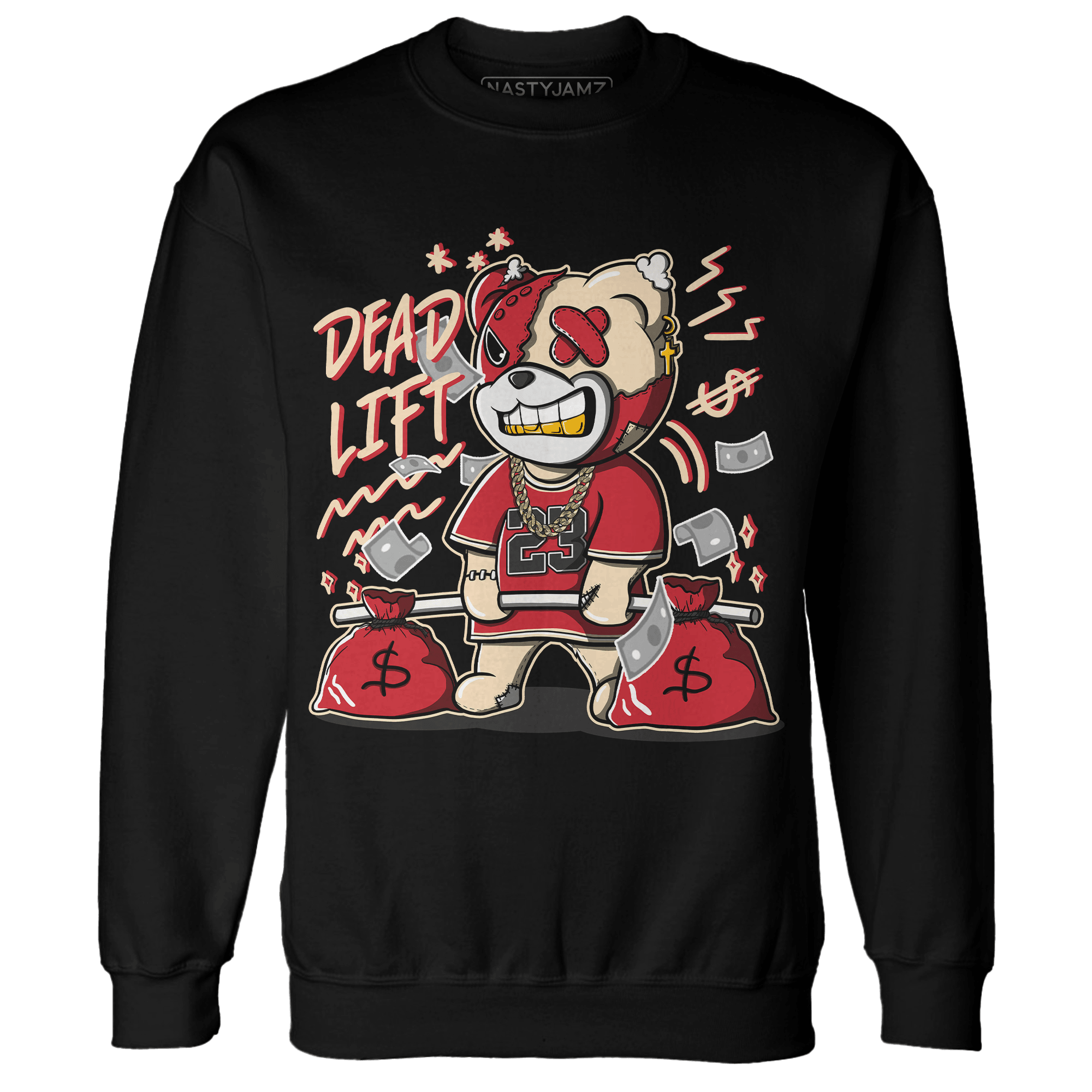 Jumman Jack University Red Sweatshirt Match BER 23 Deadlift - NastyJamz