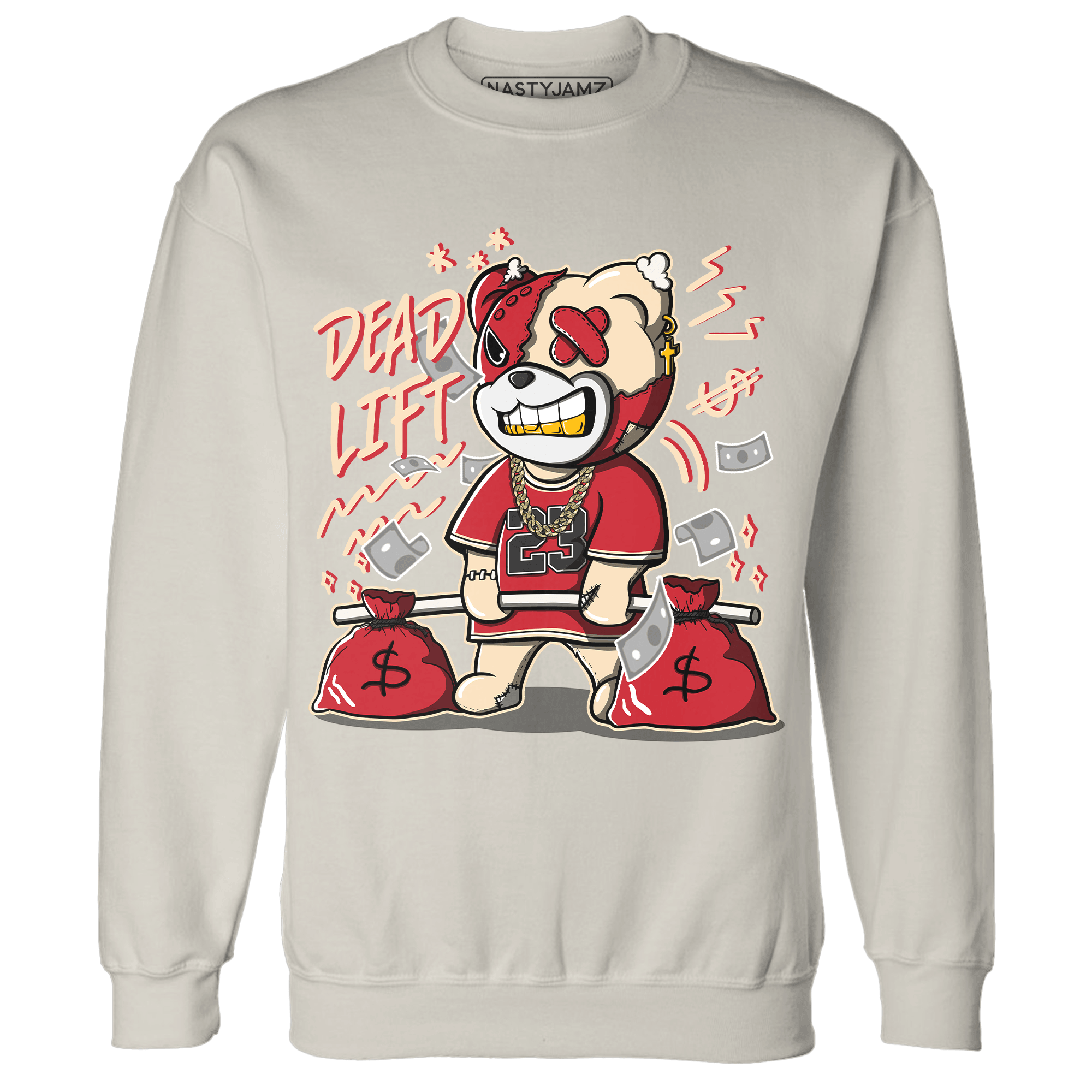 Jumman Jack University Red Sweatshirt Match BER 23 Deadlift - NastyJamz