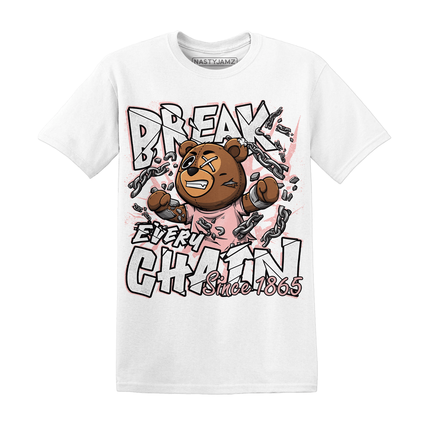 Low Legend Pink 11s T Shirt Match BER Break Chain - NastyJamz