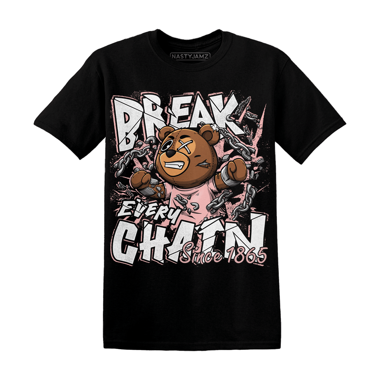 Low Legend Pink 11s T Shirt Match BER Break Chain - NastyJamz