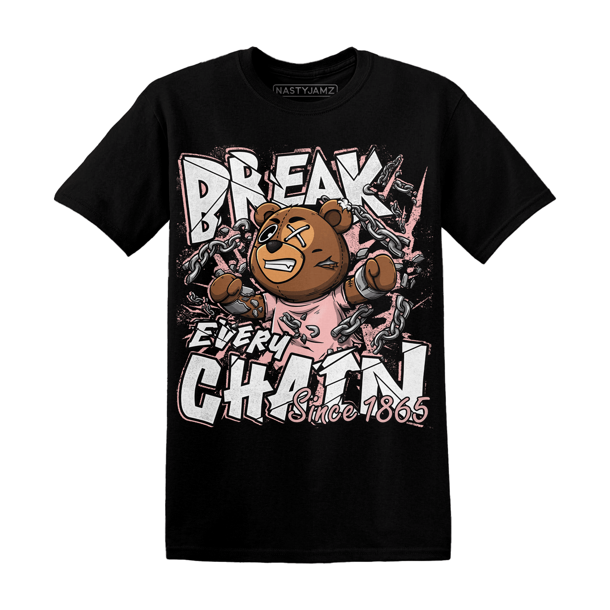 Low Legend Pink 11s T Shirt Match BER Break Chain - NastyJamz