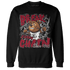Retro Red Taxi 12s Sweatshirt Match BER Break Chain - NastyJamz