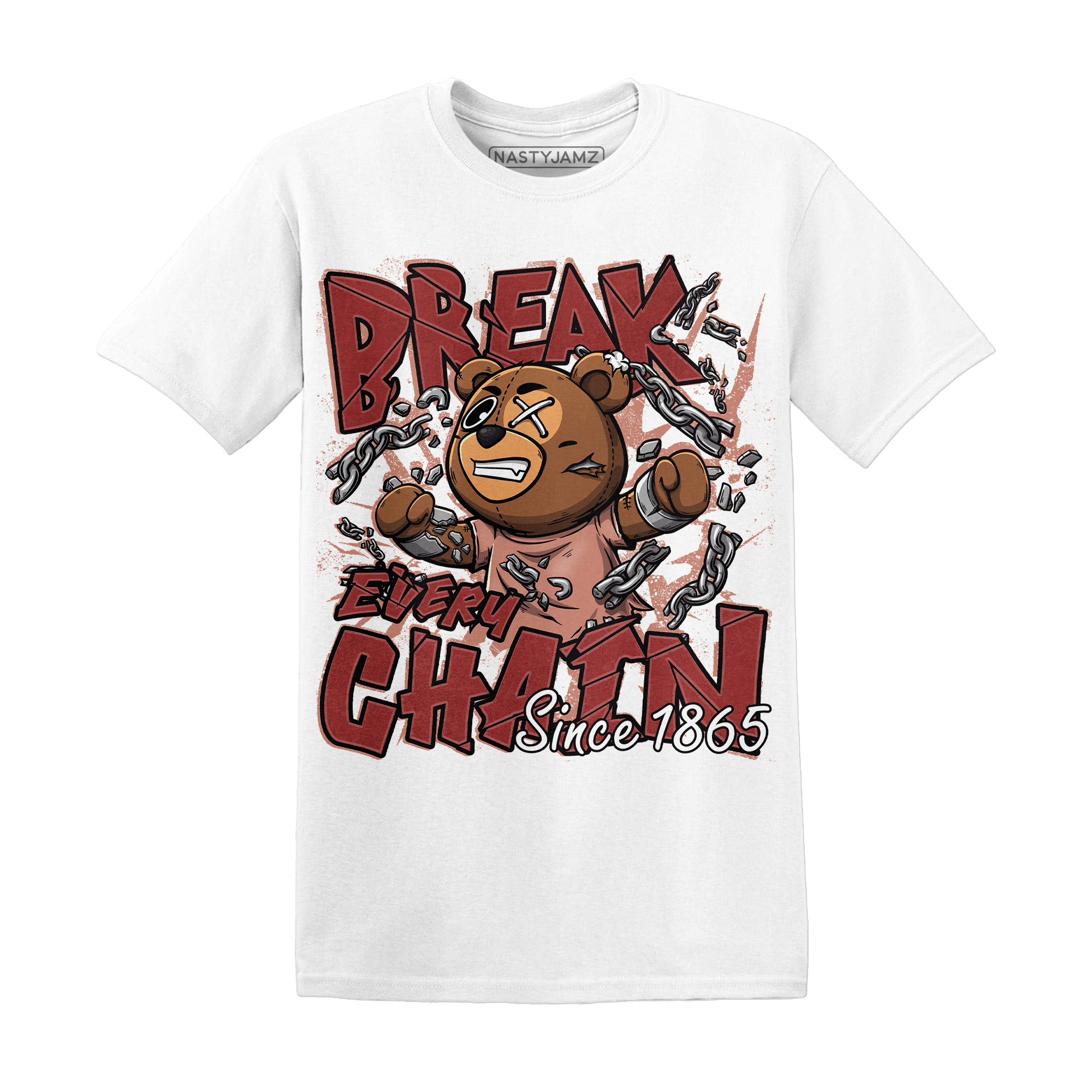 Dune Red 13s T Shirt Match BER Break Chain - NastyJamz