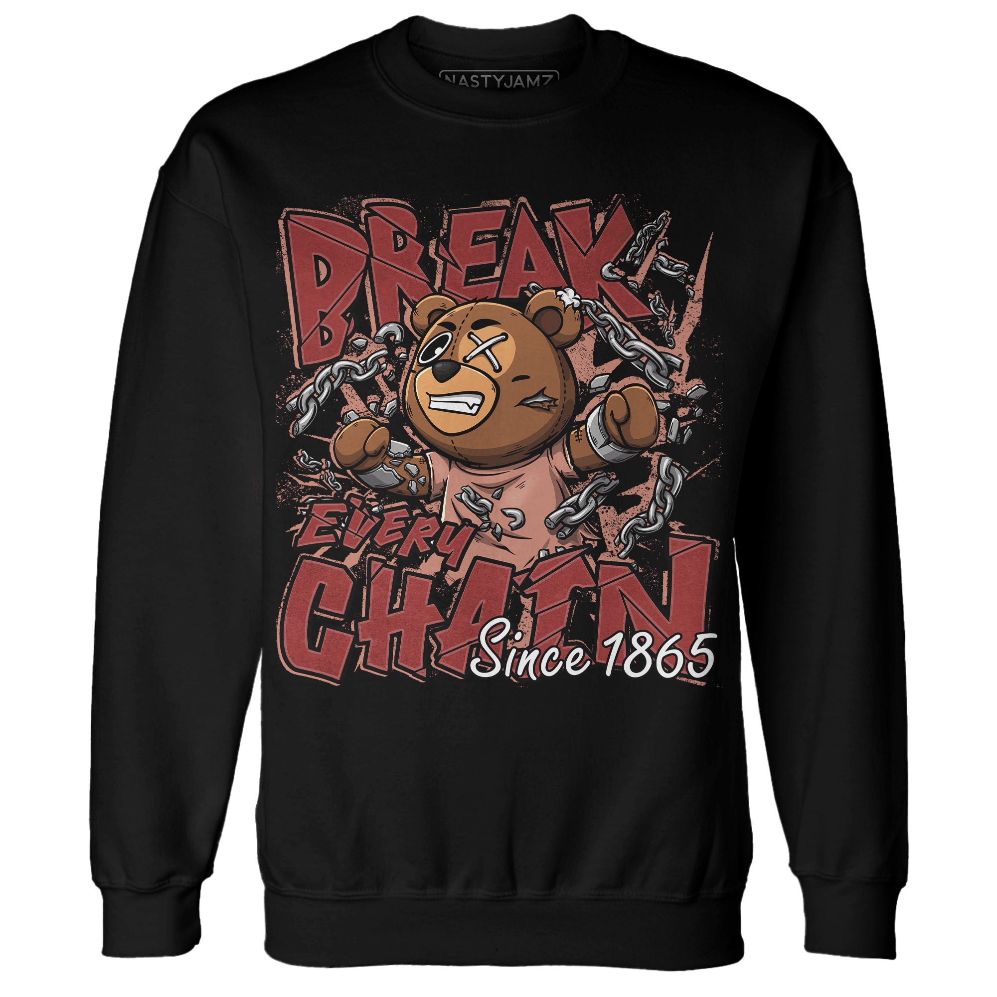 Dune Red 13s Sweatshirt Match BER Break Chain - NastyJamz