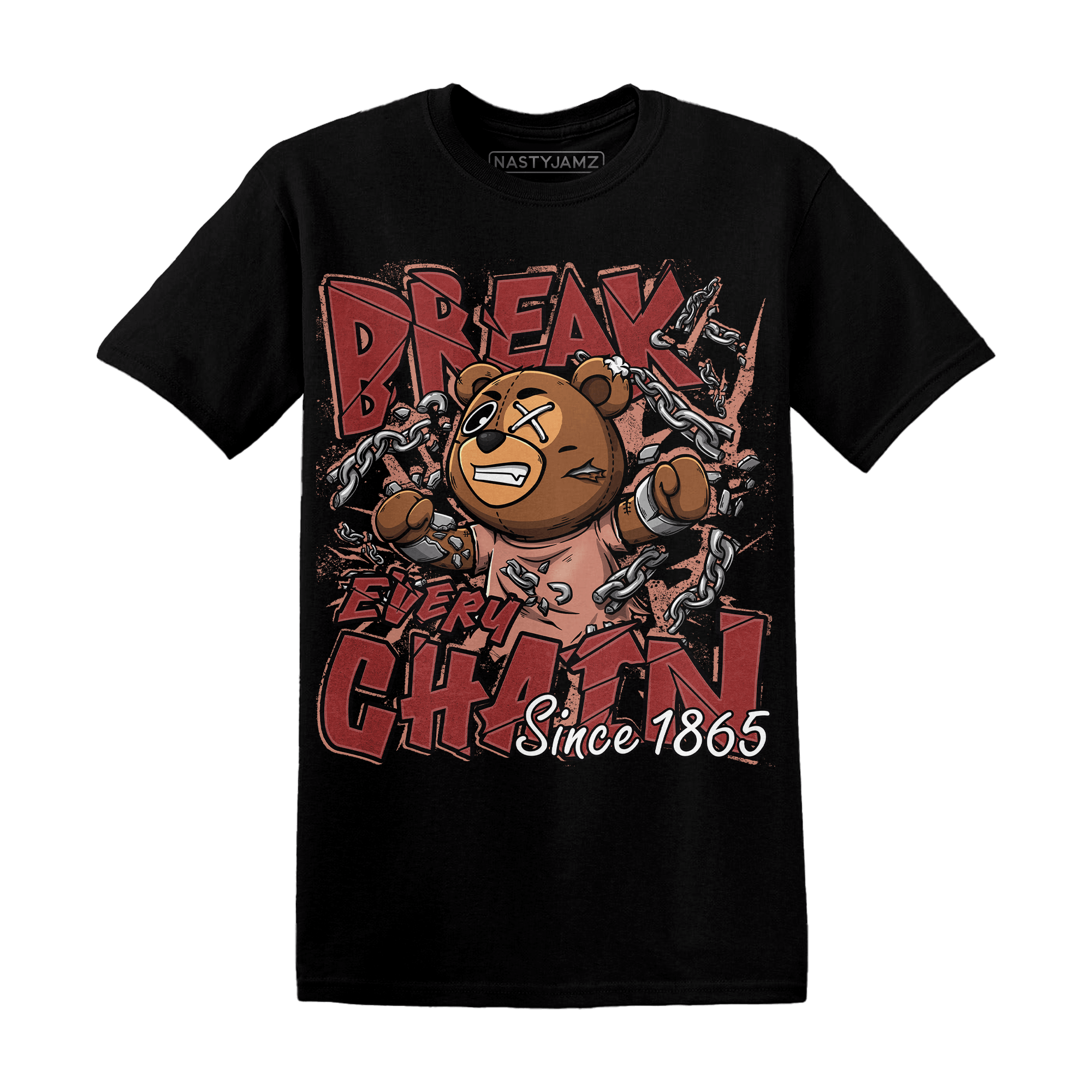 Dune Red 13s T Shirt Match BER Break Chain - NastyJamz