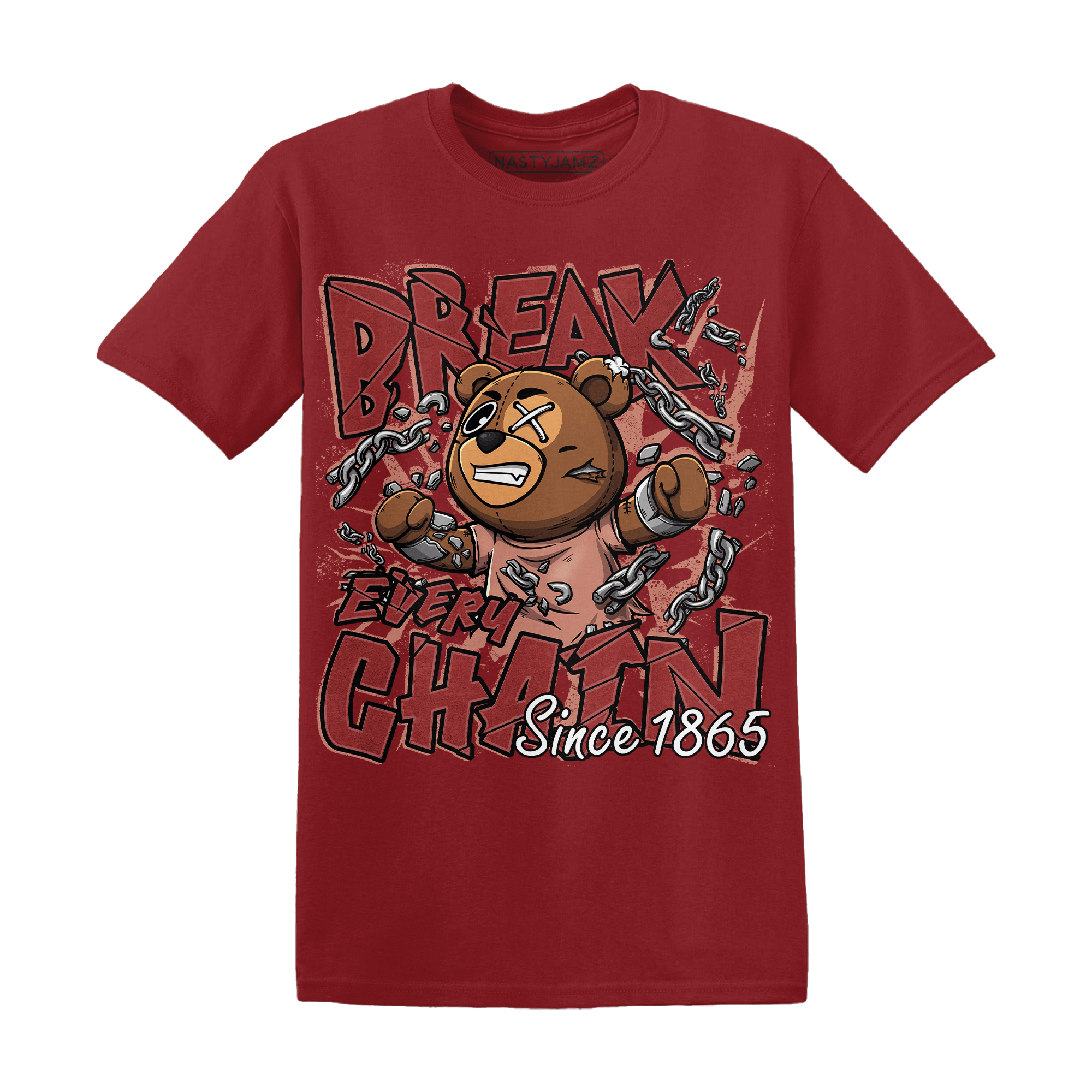 Dune Red 13s T Shirt Match BER Break Chain - NastyJamz