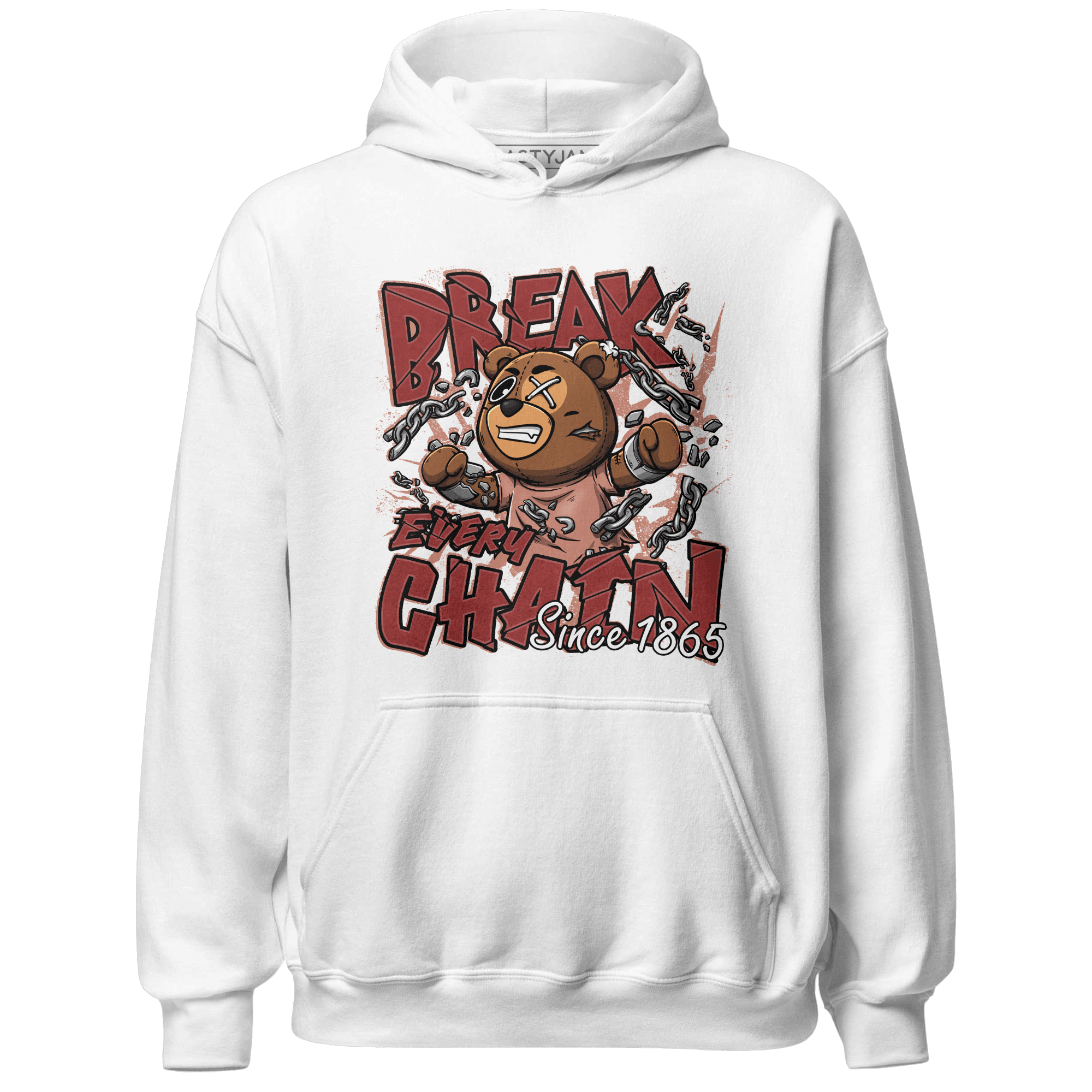 Dune Red 13s Hoodie Match BER Break Chain - NastyJamz