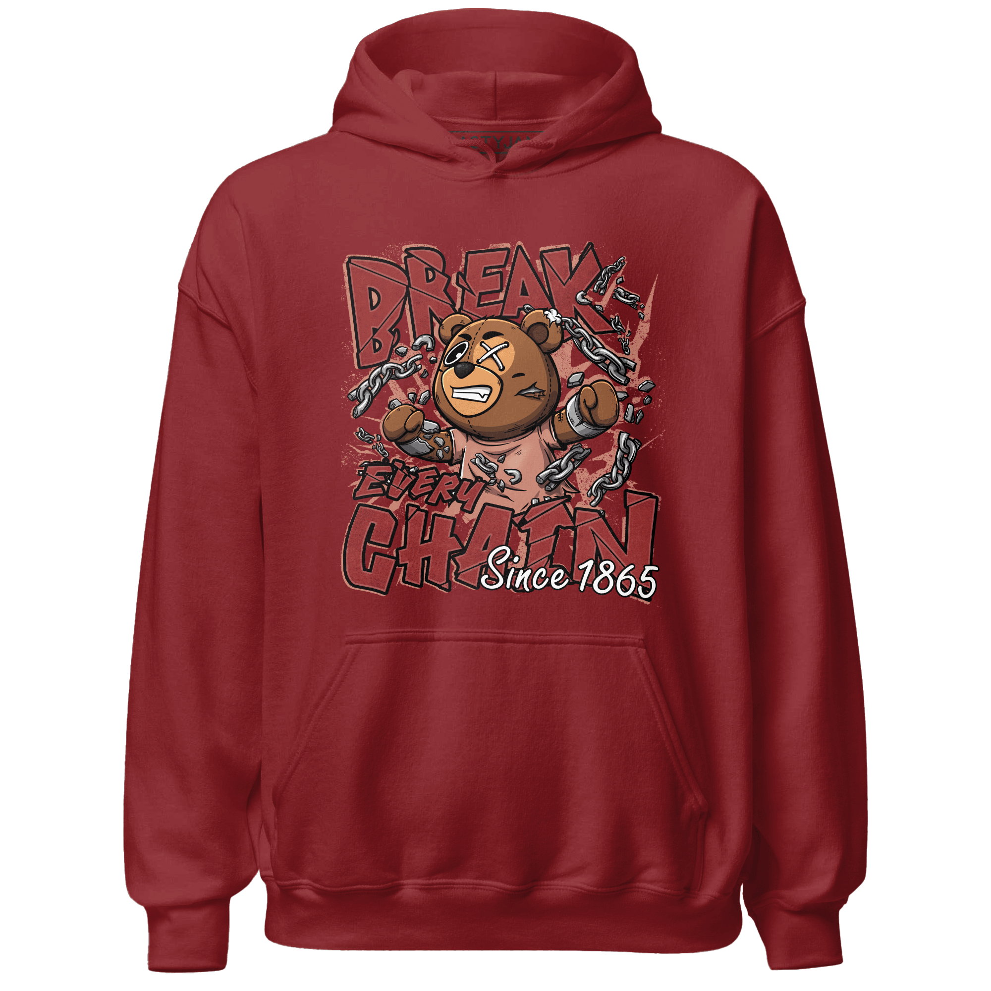 Dune Red 13s Hoodie Match BER Break Chain - NastyJamz