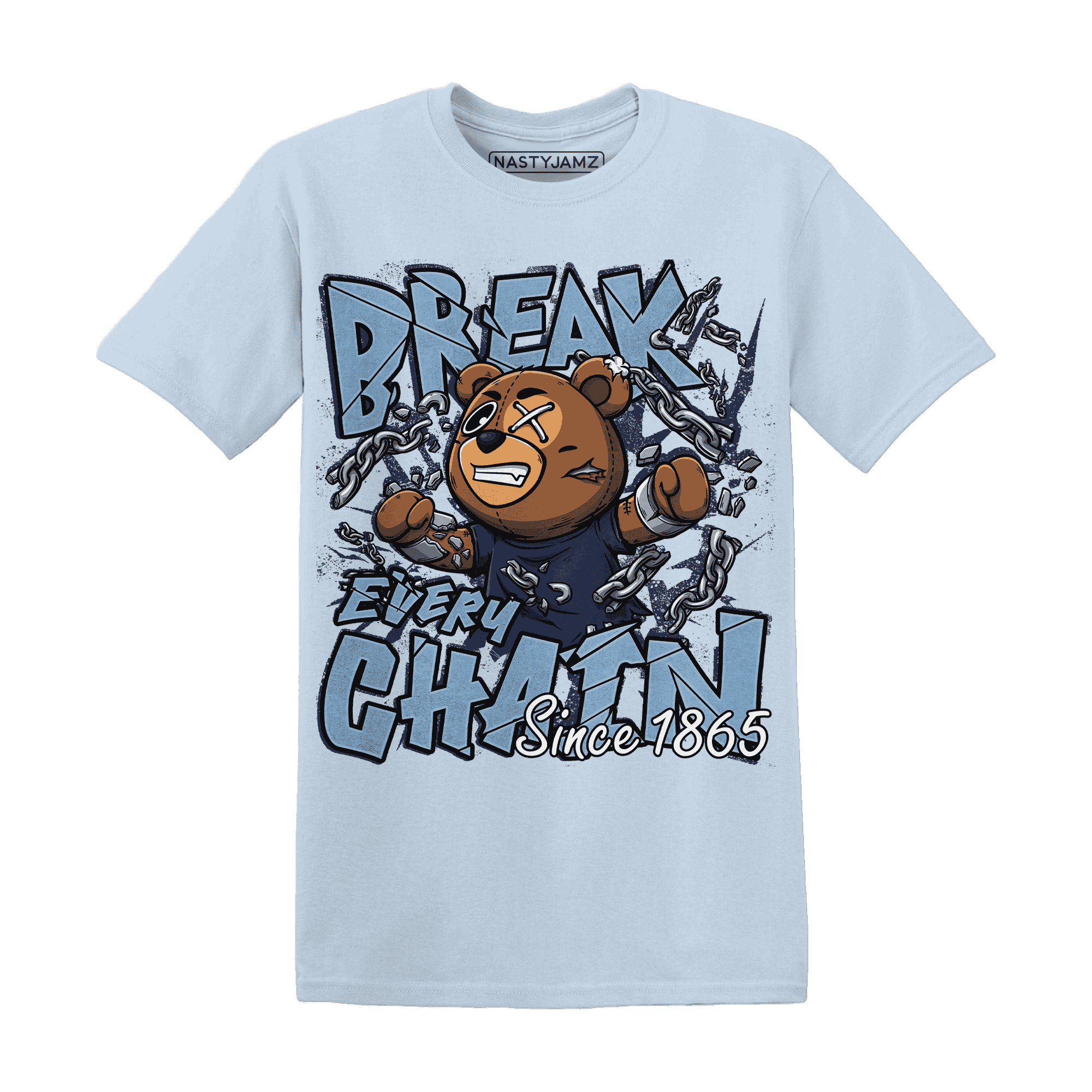First In Flight 1s T Shirt Match BER Break Chain - NastyJamz