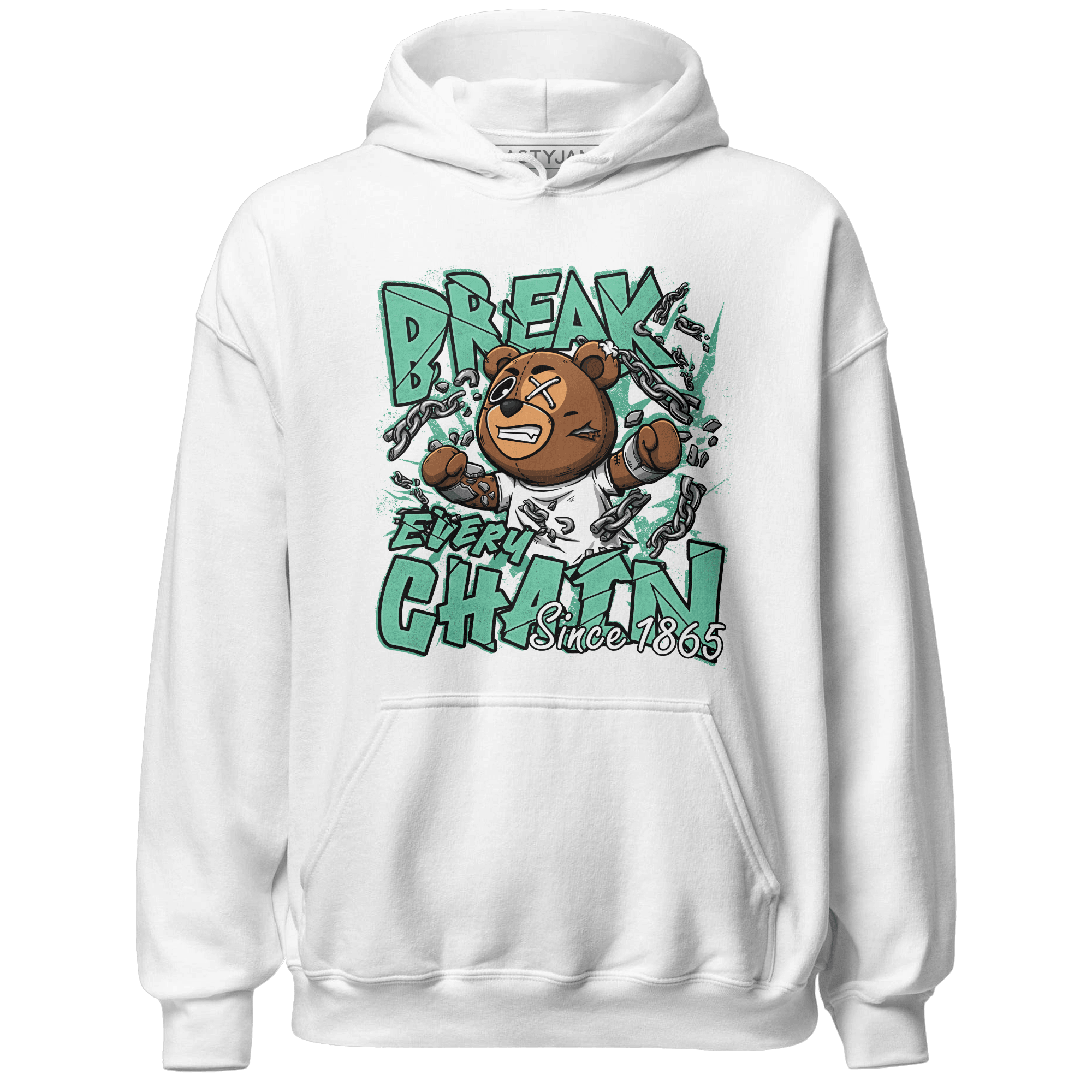 High OG Green Glow 1s Hoodie Match BER Break Chain - NastyJamz