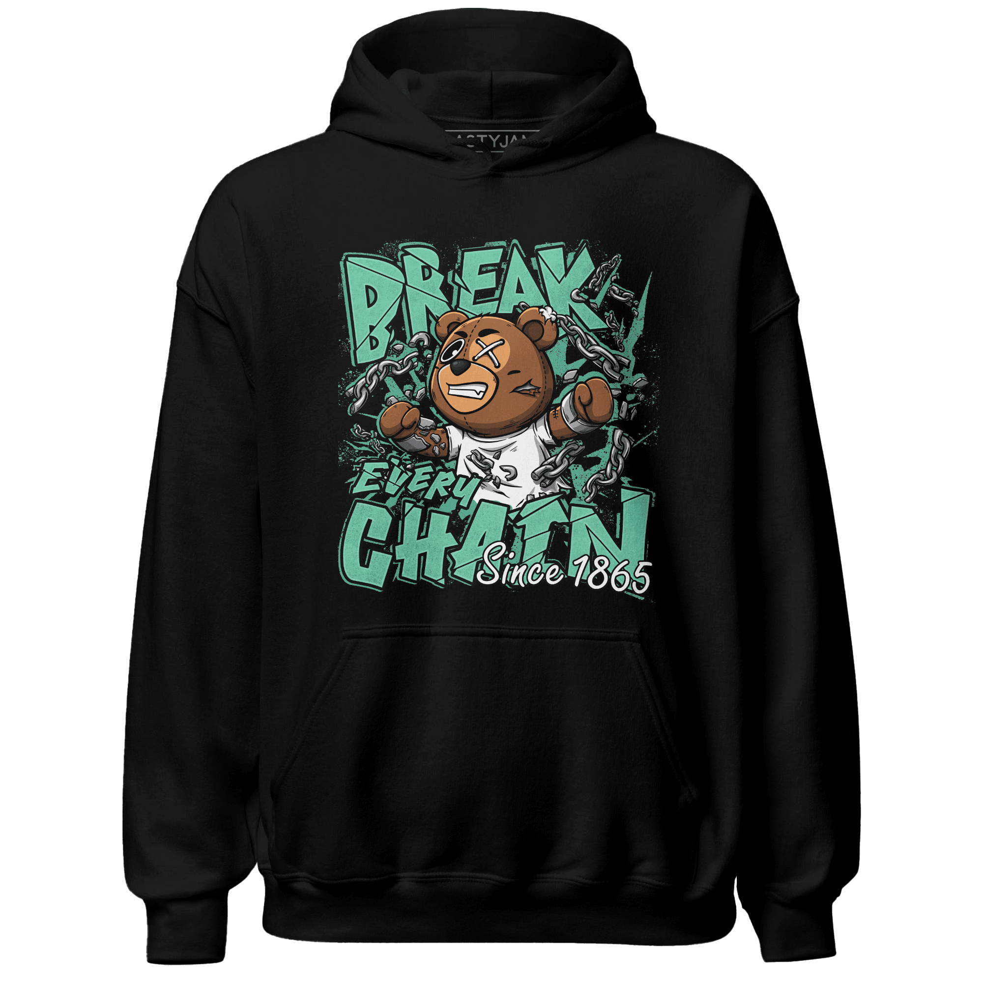 High OG Green Glow 1s Hoodie Match BER Break Chain - NastyJamz