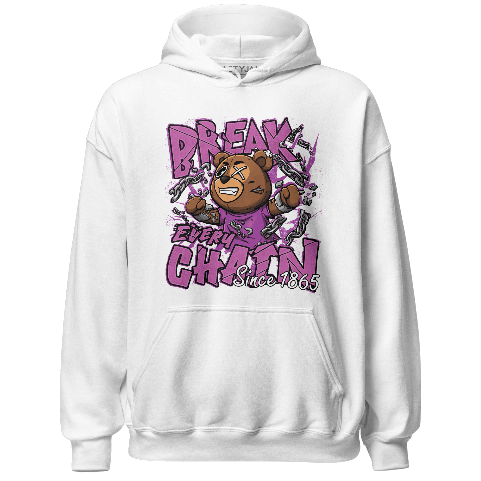 GS Hyper Violet 4s Hoodie Match BER Break Chain - NastyJamz