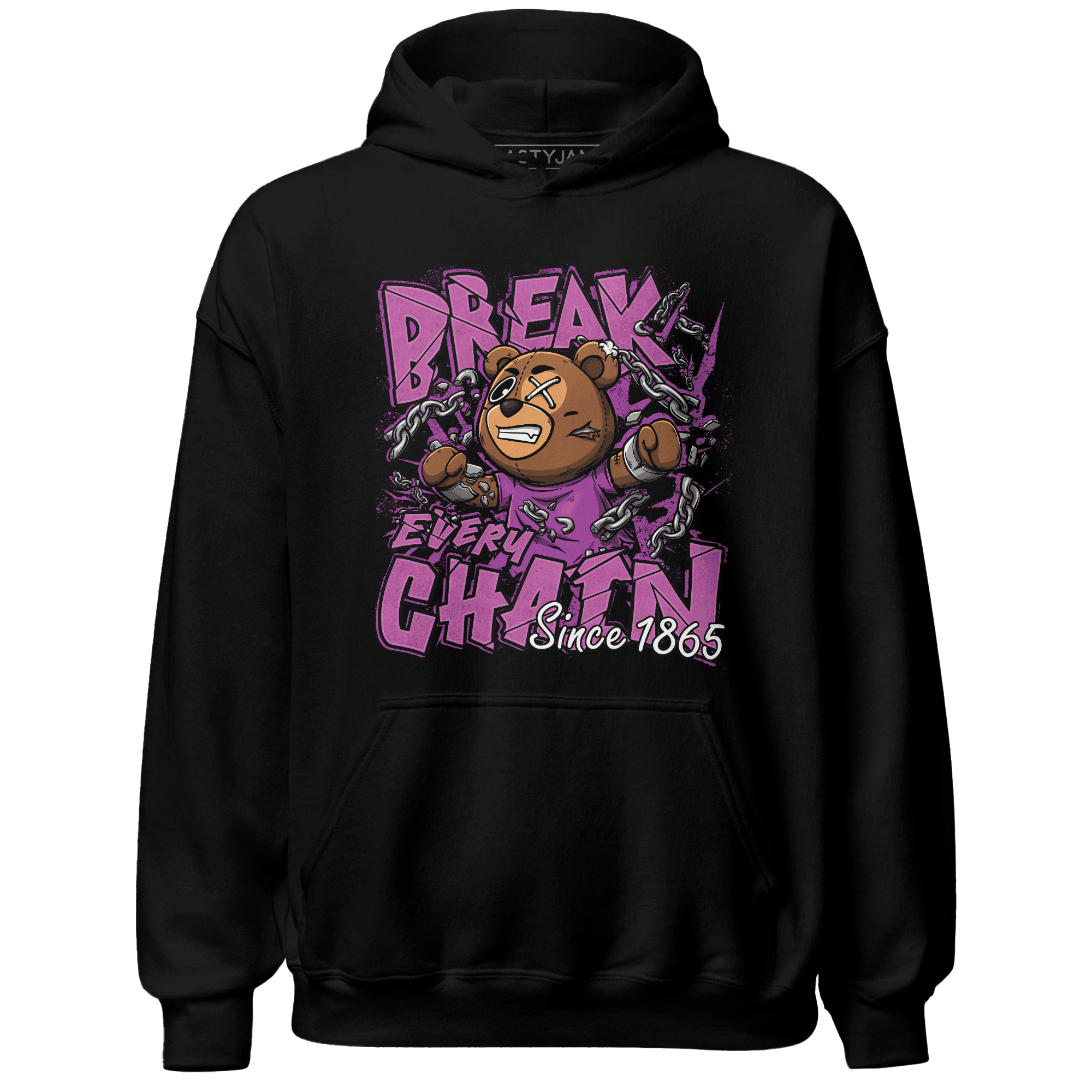 GS Hyper Violet 4s Hoodie Match BER Break Chain - NastyJamz