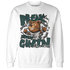 Oxidized Green 4s Sweatshirt Match BER Break Chain - NastyJamz