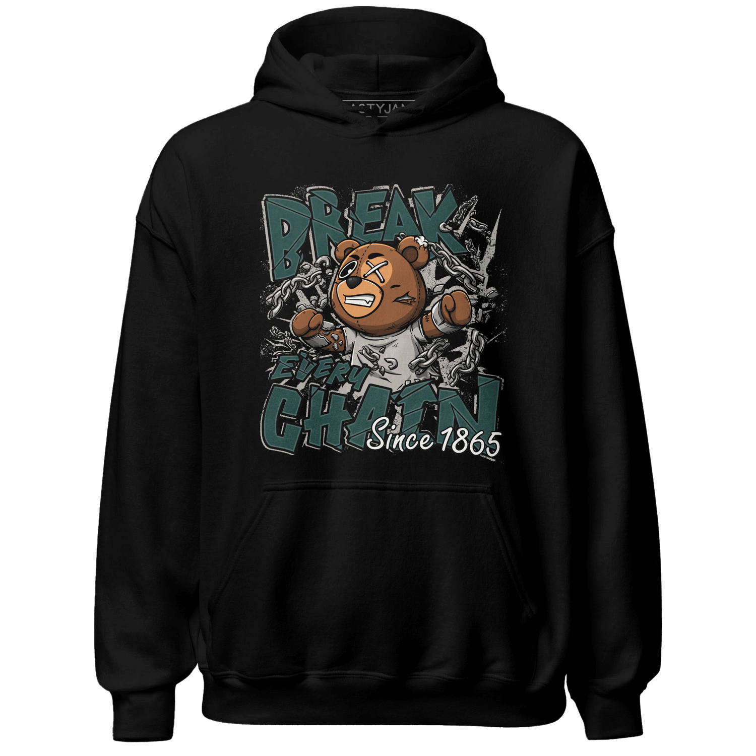 Oxidized Green 4s Hoodie Match BER Break Chain - NastyJamz