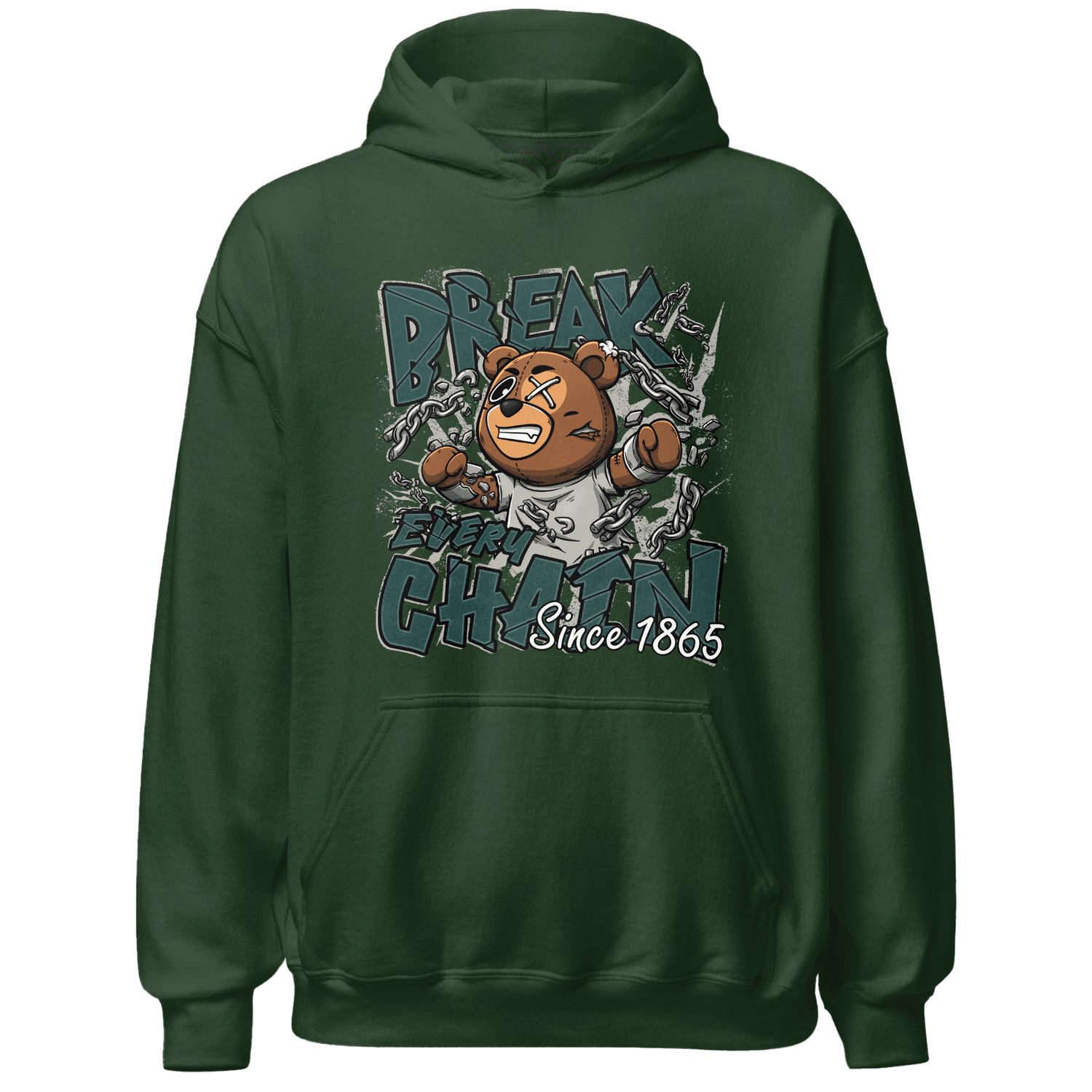 Oxidized Green 4s Hoodie Match BER Break Chain - NastyJamz