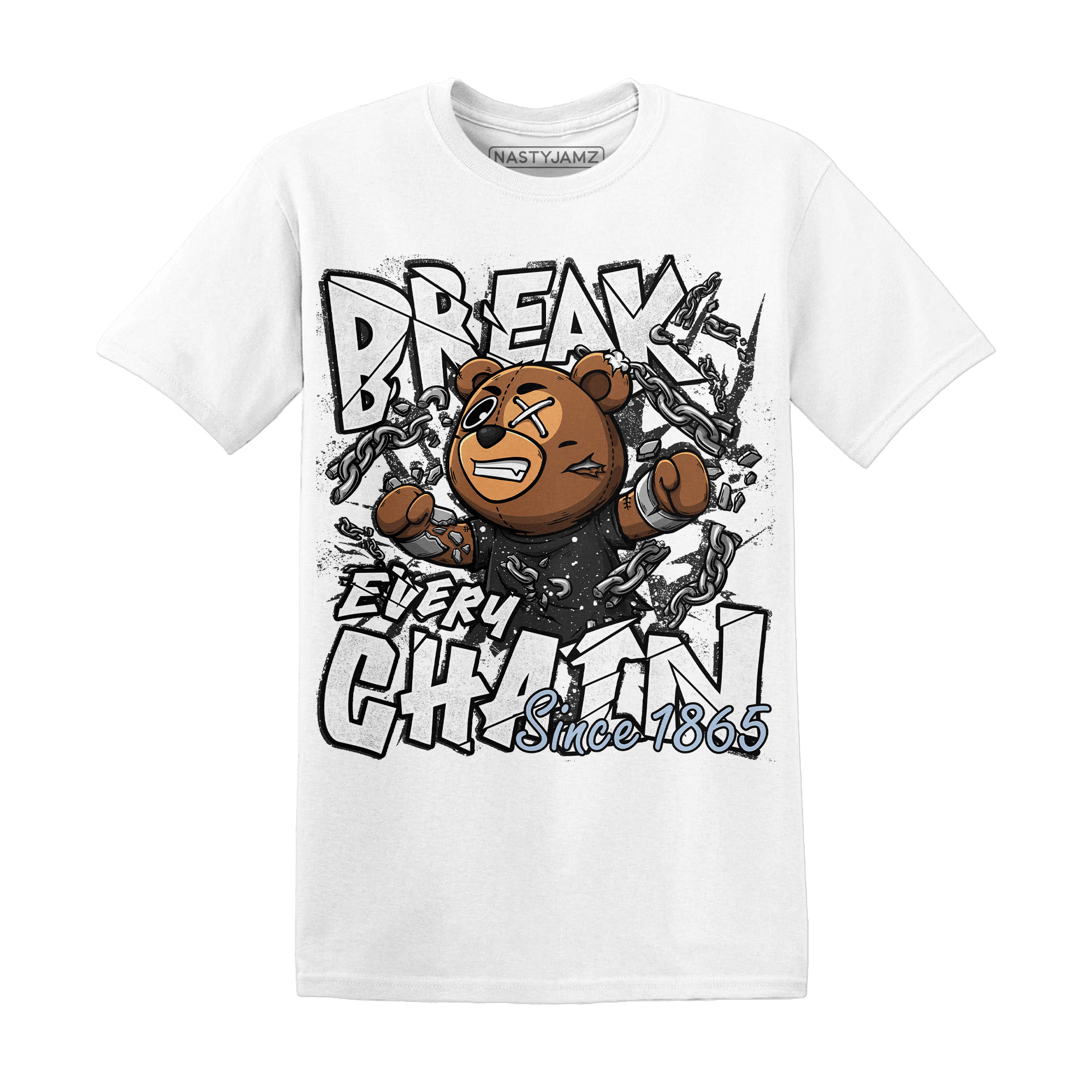 Reverse Oreo 6s T Shirt Match BER Break Chain - NastyJamz