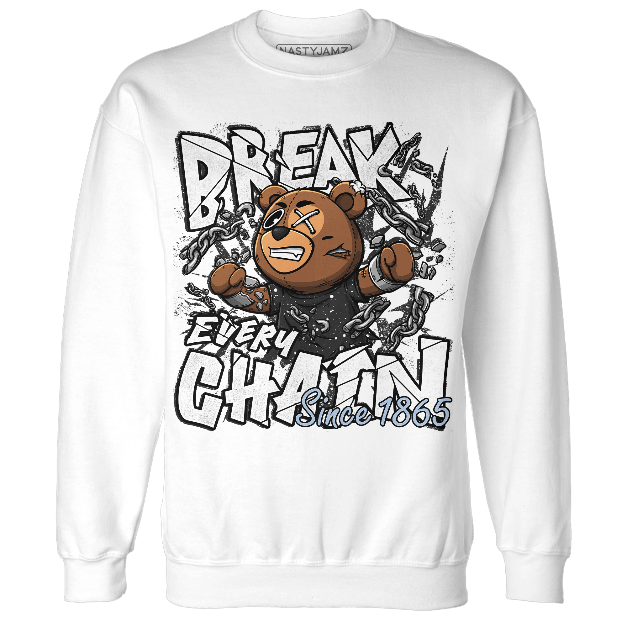 Reverse Oreo 6s Sweatshirt Match BER Break Chain - NastyJamz