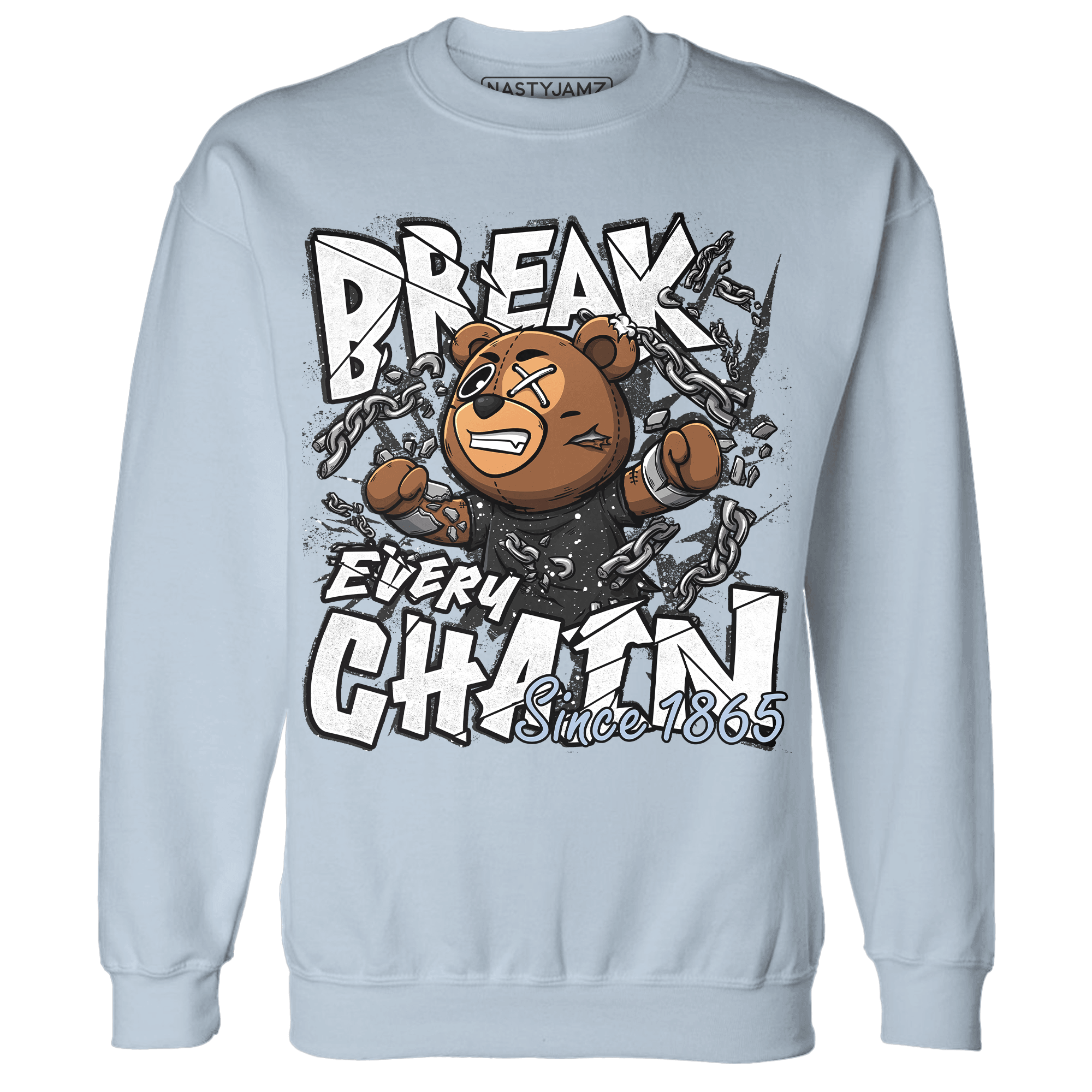 Reverse Oreo 6s Sweatshirt Match BER Break Chain - NastyJamz
