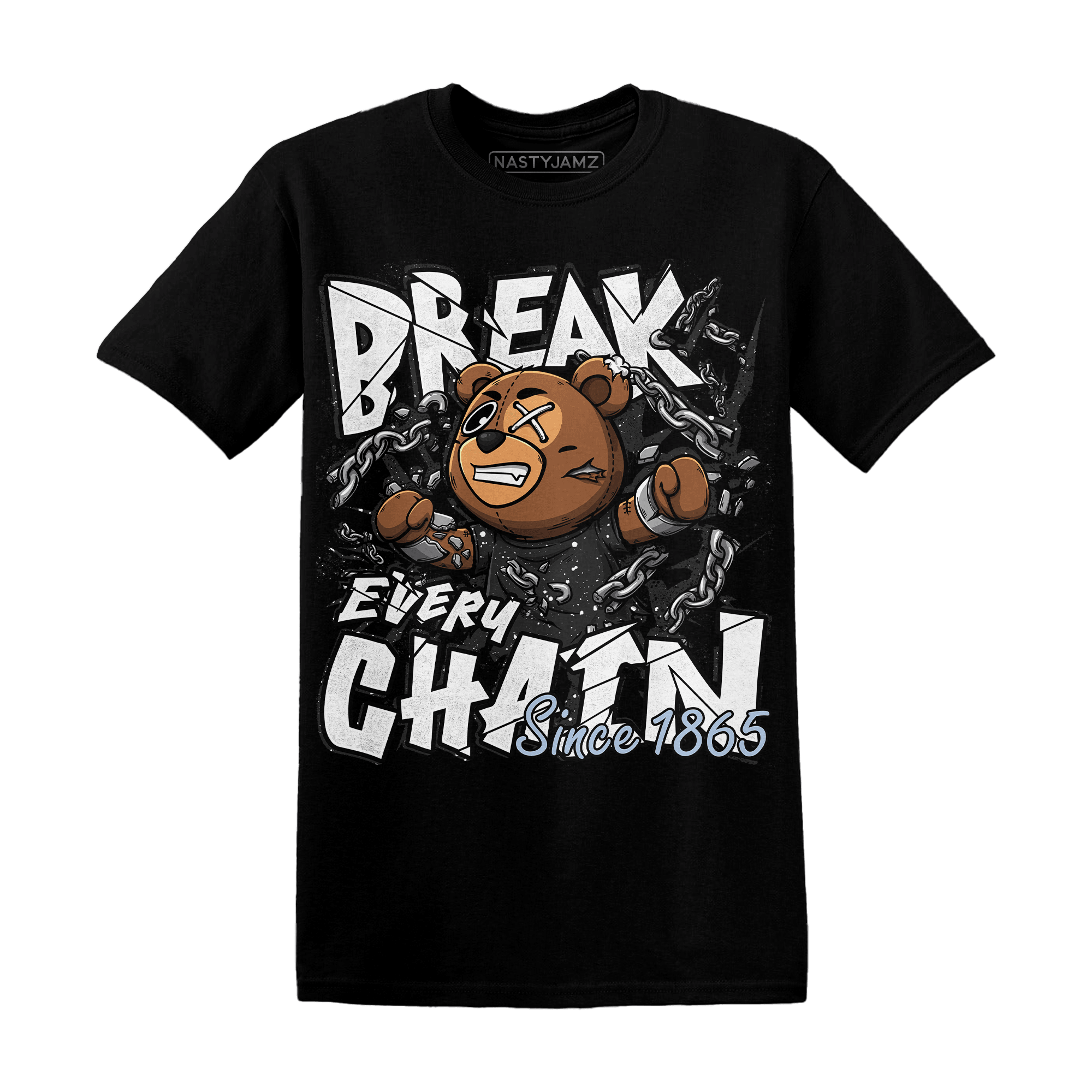 Reverse Oreo 6s T Shirt Match BER Break Chain - NastyJamz