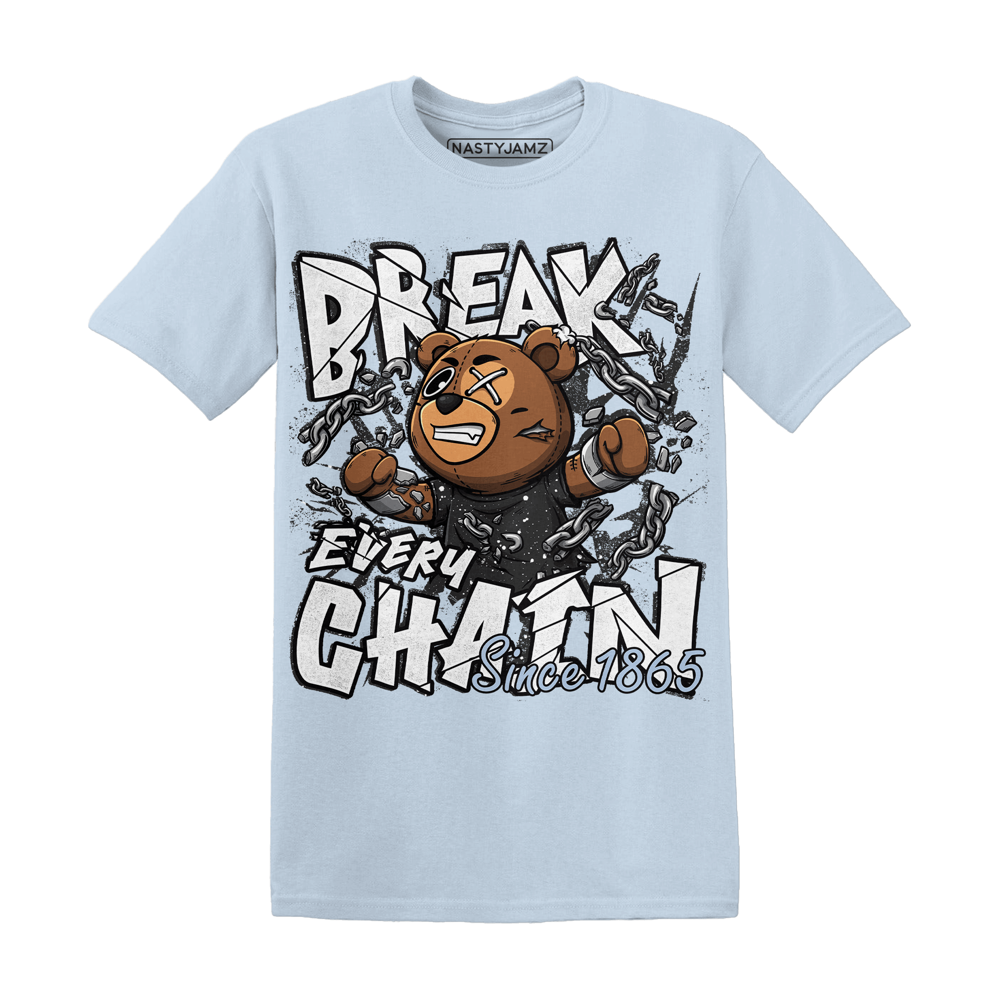 Reverse Oreo 6s T Shirt Match BER Break Chain - NastyJamz