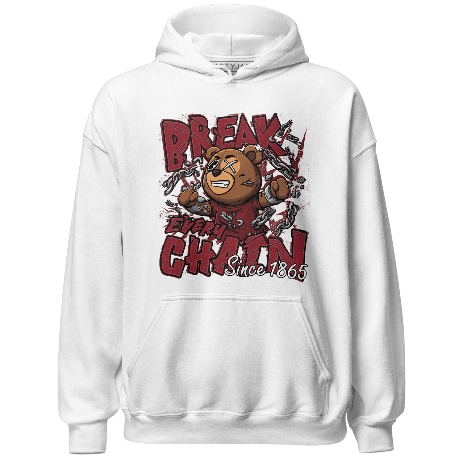 Cherry 12s Hoodie Match BER Break Chain - NastyJamz