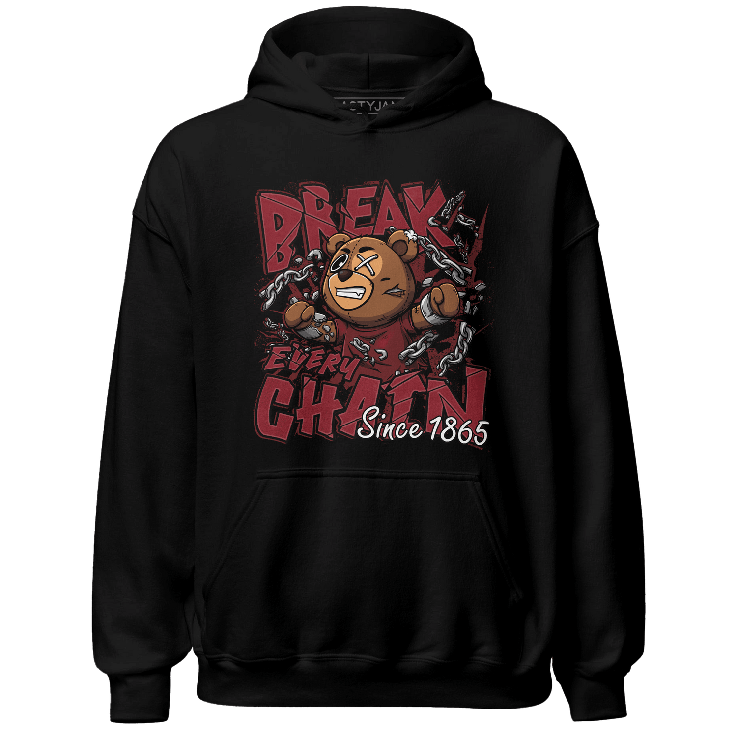 Cherry 12s Hoodie Match BER Break Chain - NastyJamz