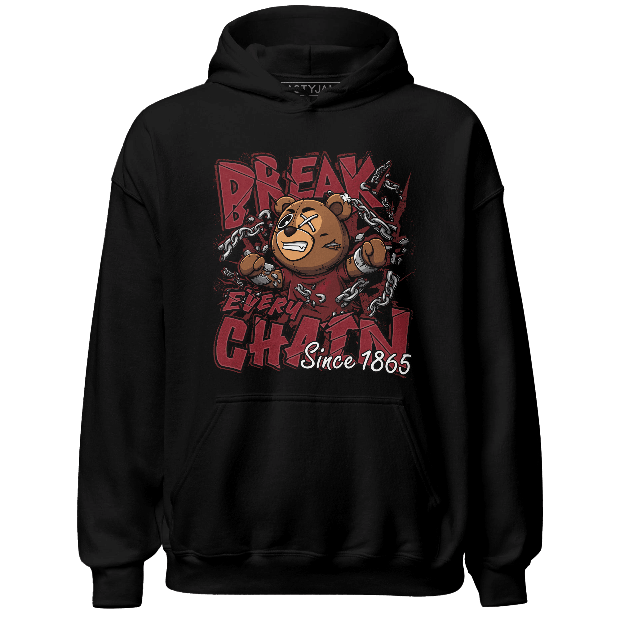 Cherry 12s Hoodie Match BER Break Chain - NastyJamz