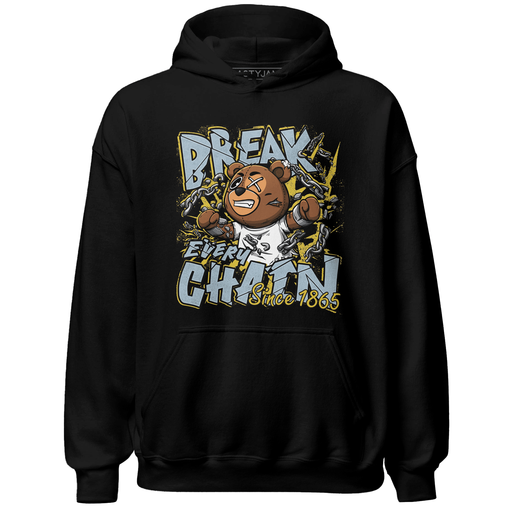 Blue Grey 13s Hoodie Match BER Break Chain - NastyJamz