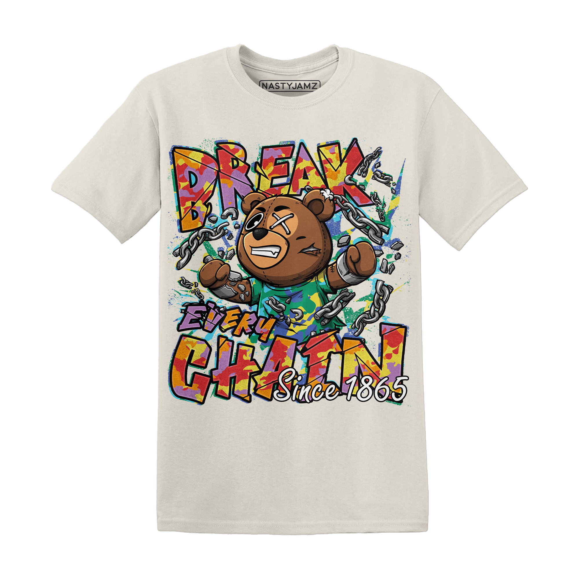Mid GS Six Championships 1s T Shirt BER Break Chain - NastyJamz