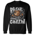 Retro High OG Black White 1s Sweatshirt Match BER Break Chain - NastyJamz