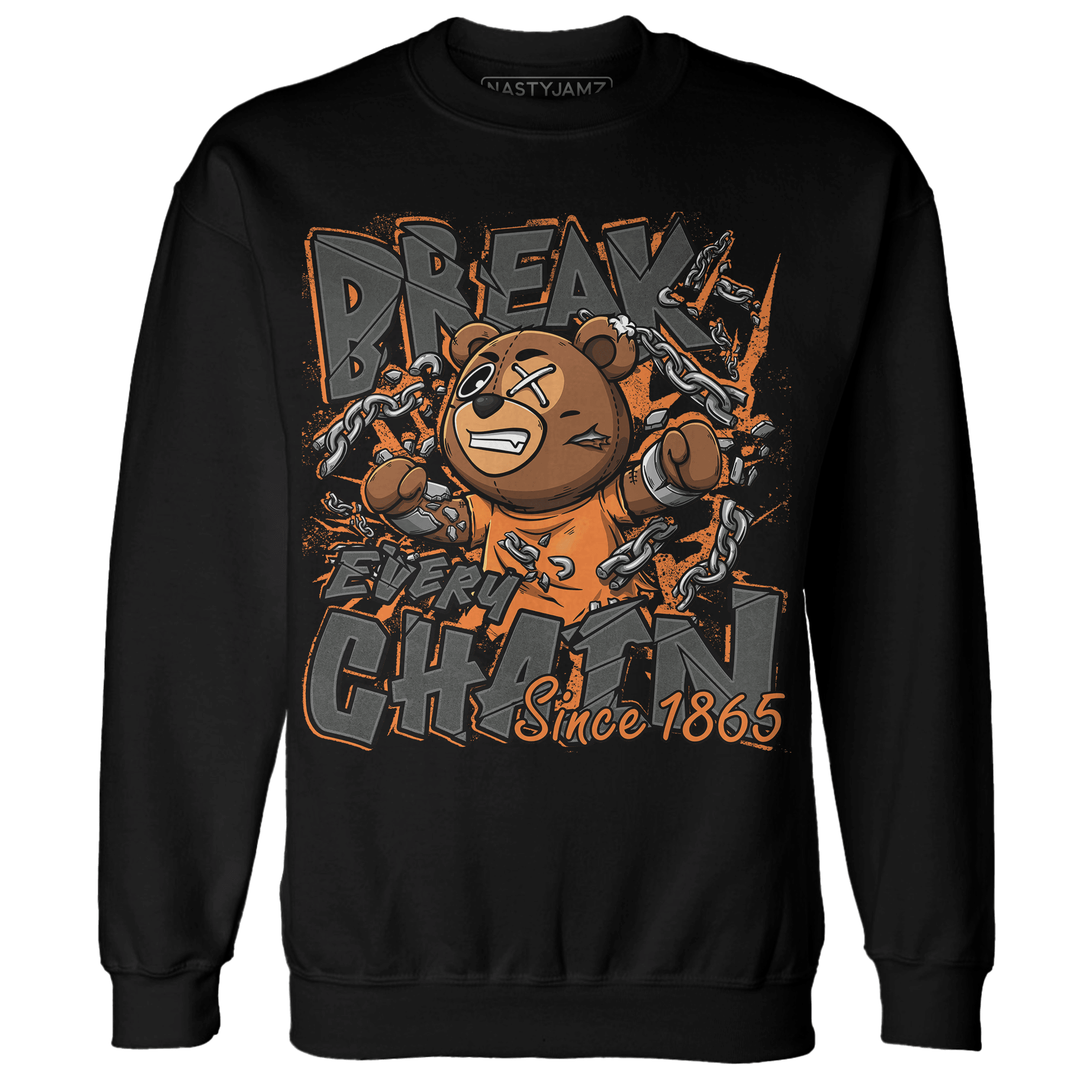 Fear Pack 3s Sweatshirt Match BER Break Chain - NastyJamz