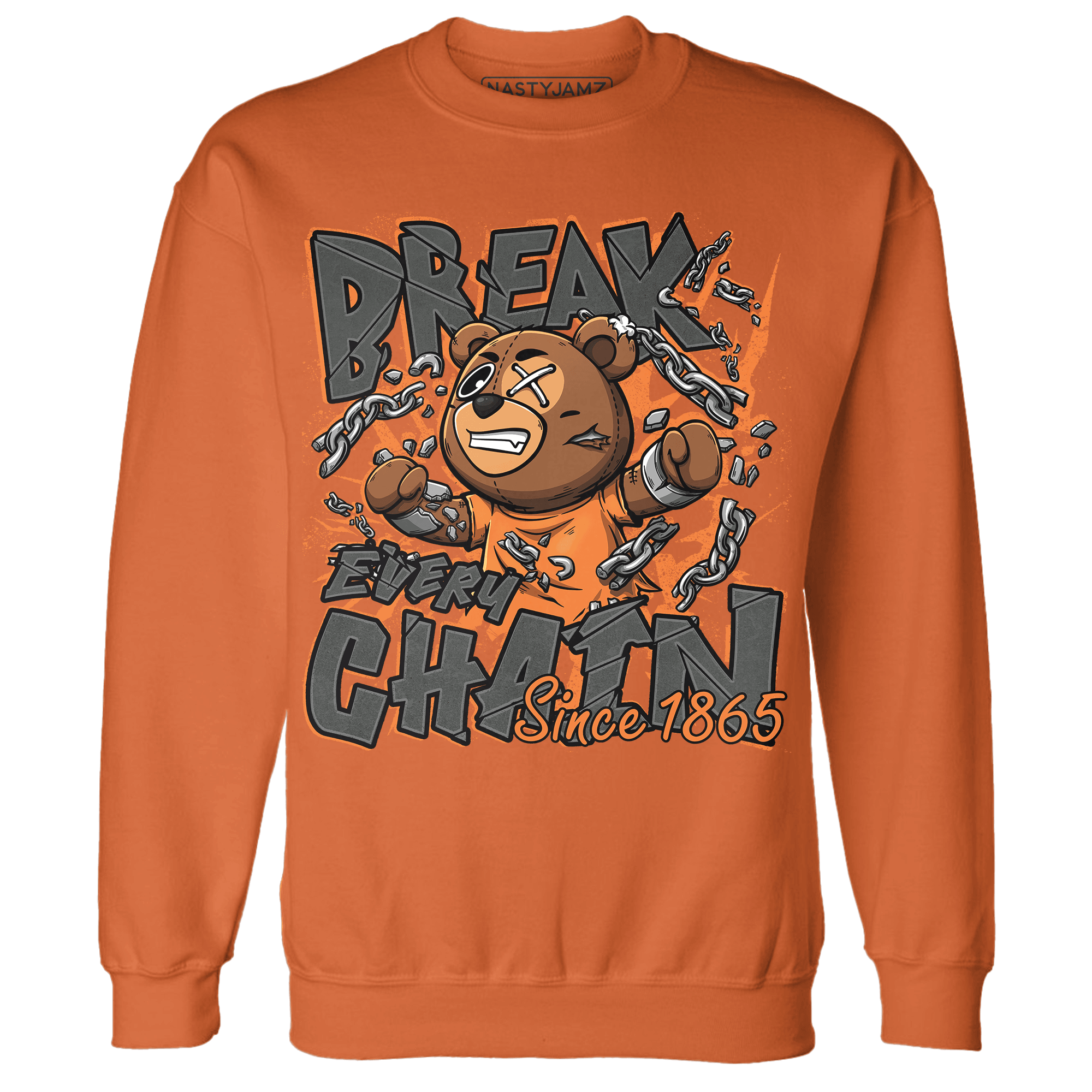 Fear Pack 3s Sweatshirt Match BER Break Chain - NastyJamz