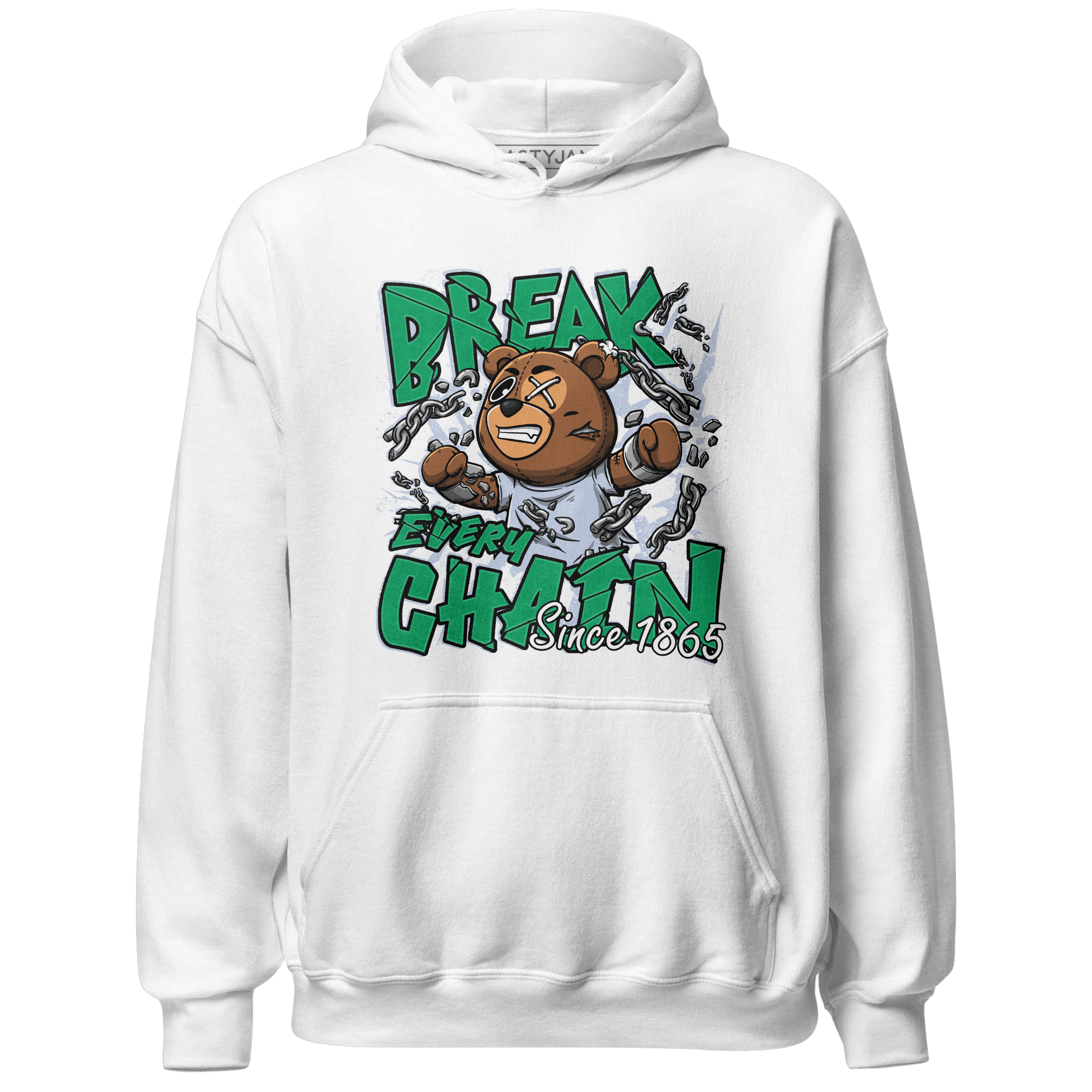 Lucky Green 5s Hoodie Match BER Break Chain - NastyJamz