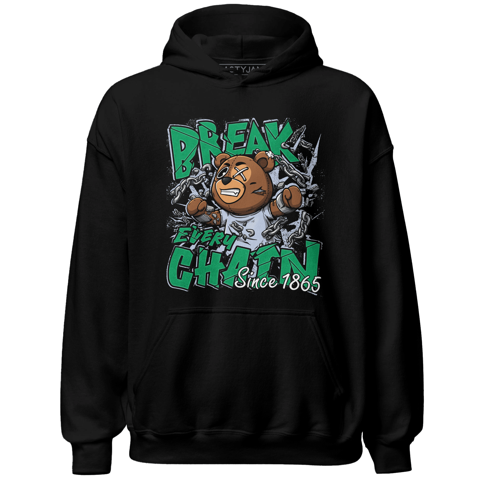Lucky Green 5s Hoodie Match BER Break Chain - NastyJamz