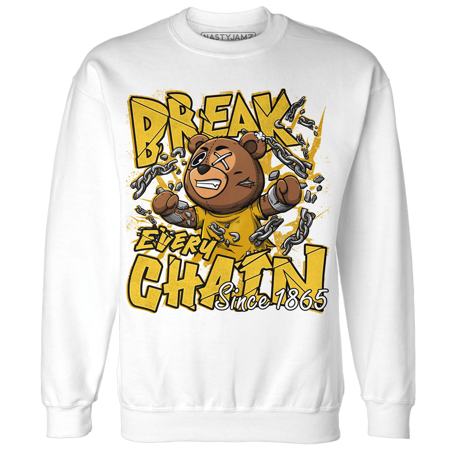 Yellow Ochre 6s Sweatshirt Match BER Break Chain - NastyJamz