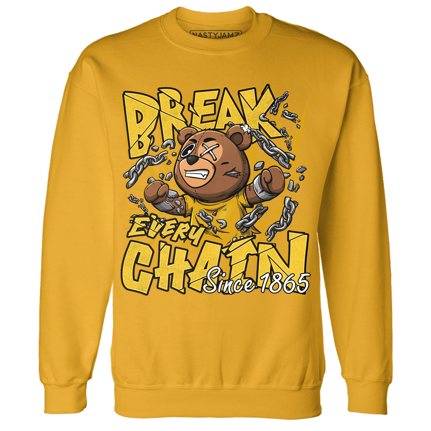 Yellow Ochre 6s Sweatshirt Match BER Break Chain - NastyJamz