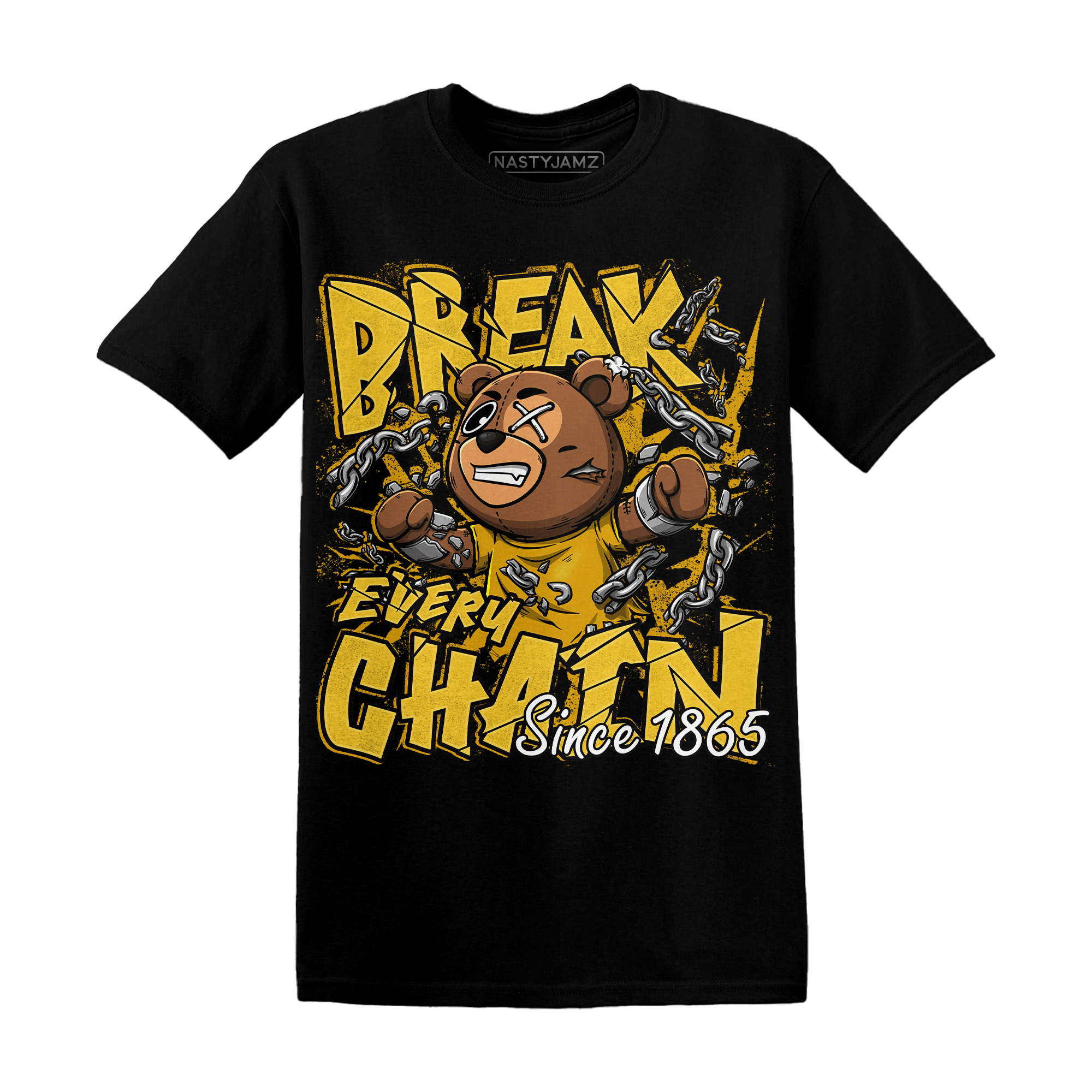 Yellow Ochre 6s T Shirt BER Break Chain - NastyJamz