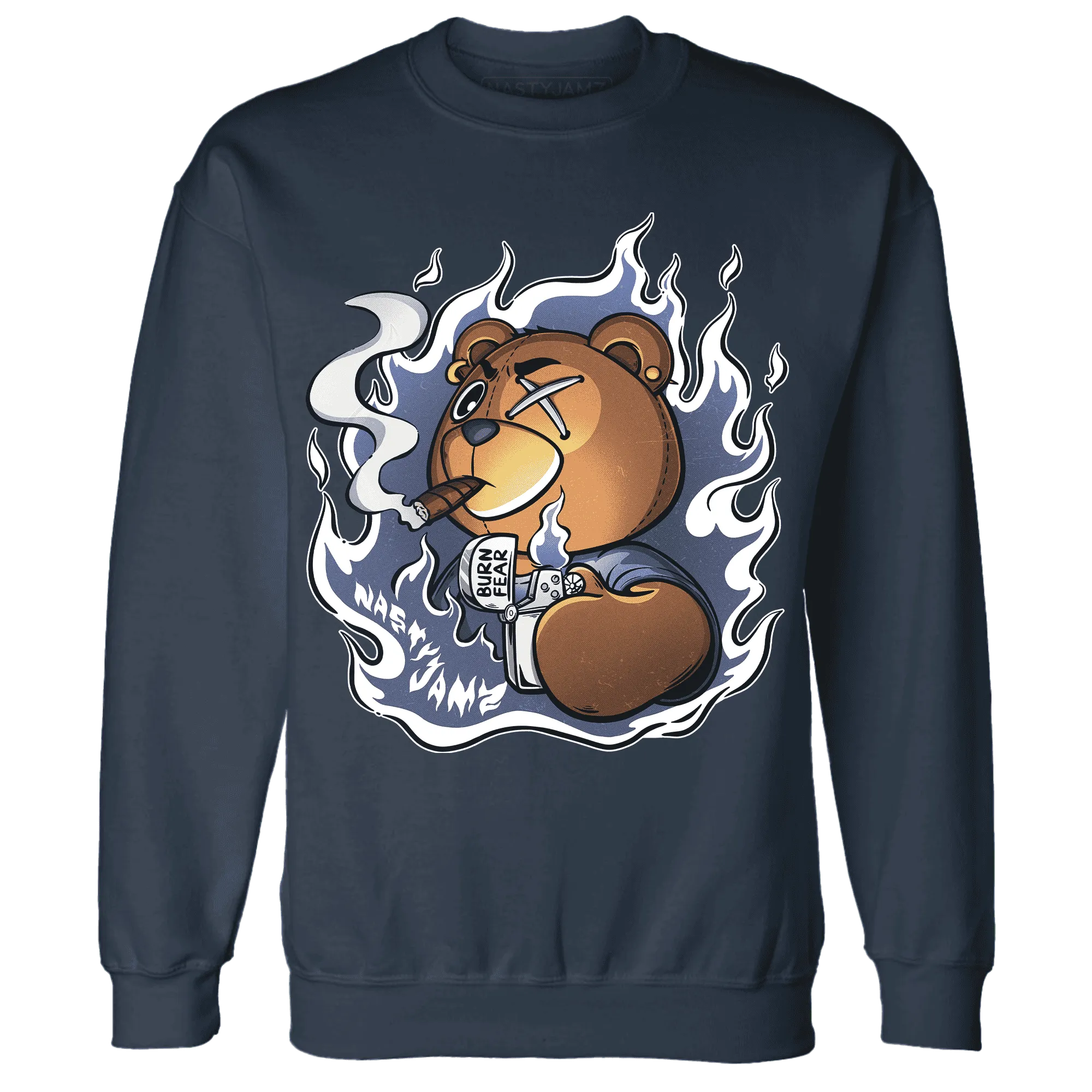Low-Diffused-Blue-11s-Sweatshirt-Match-BER-Burn-Fear