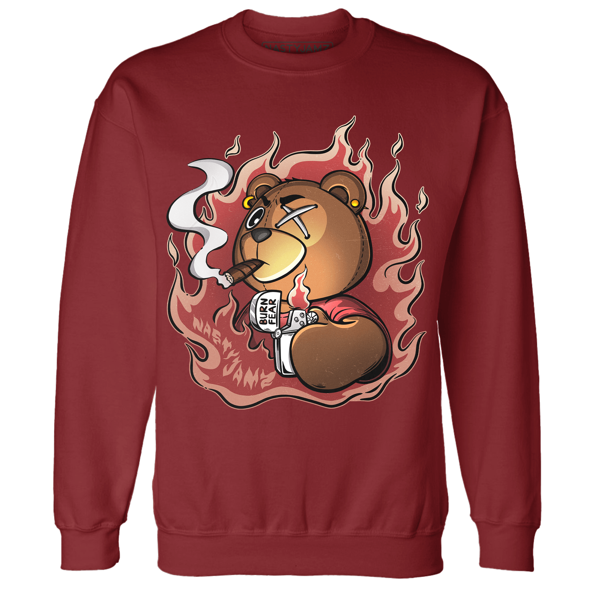 Dune Red 13s Sweatshirt Match BER Burn Fear - NastyJamz