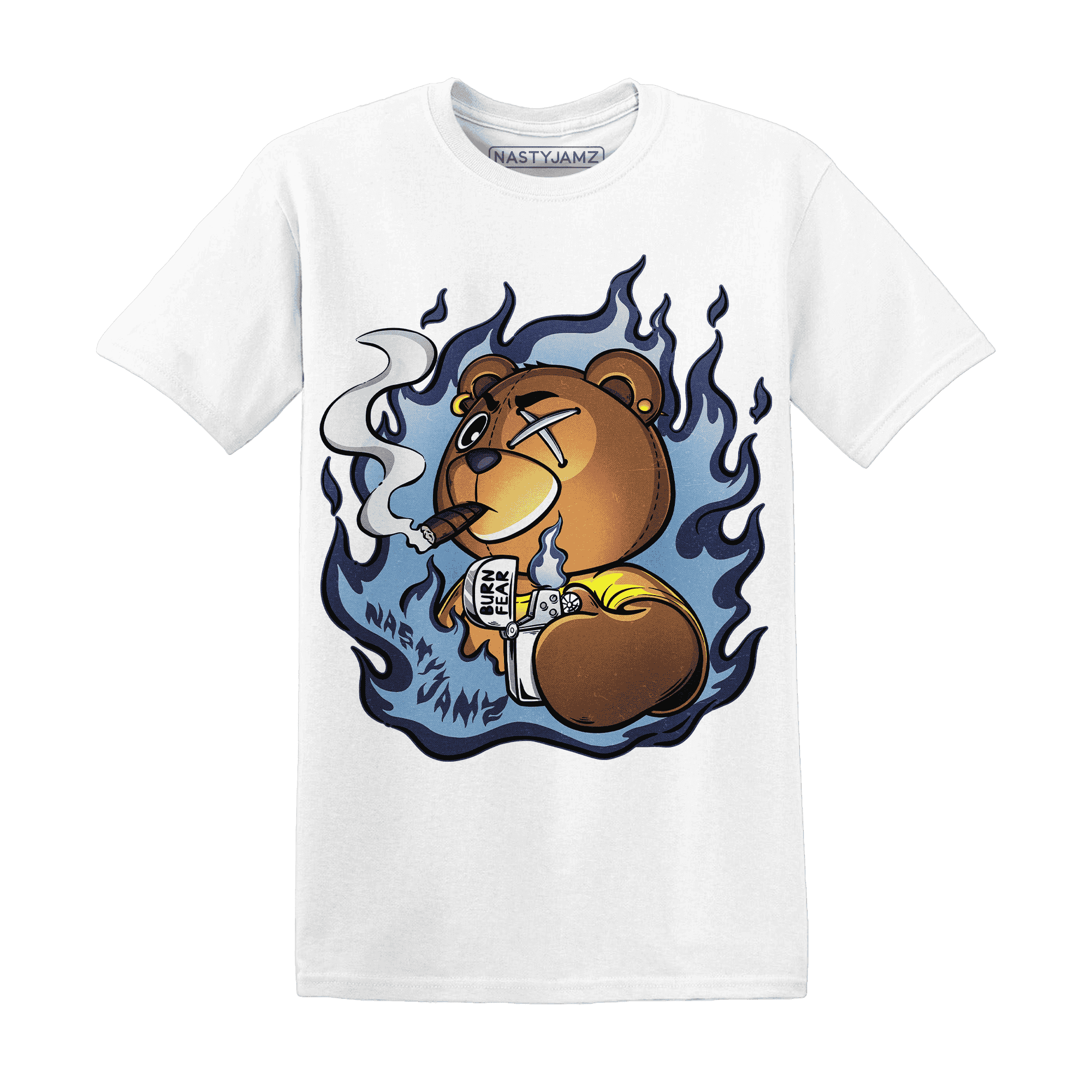 First In Flight 1s T Shirt Match BER Burn Fear - NastyJamz