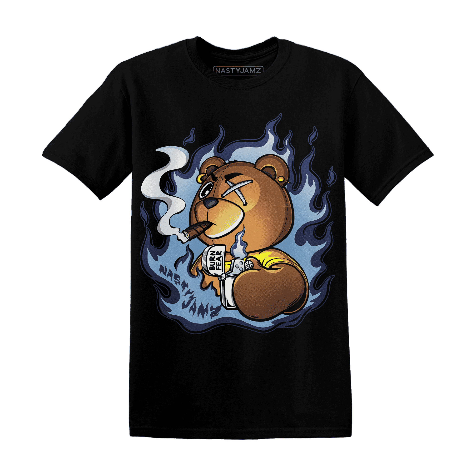 First In Flight 1s T Shirt Match BER Burn Fear - NastyJamz