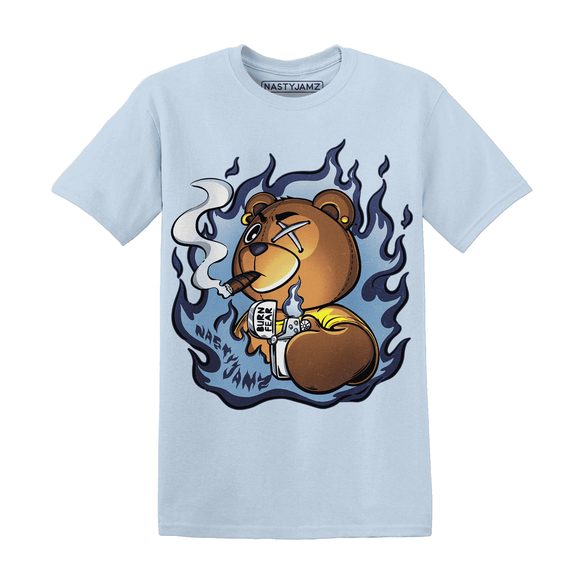 First In Flight 1s T Shirt Match BER Burn Fear - NastyJamz