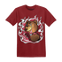 High 85 Metallic Burgundy 1s T Shirt Match BER Burn Fear - NastyJamz