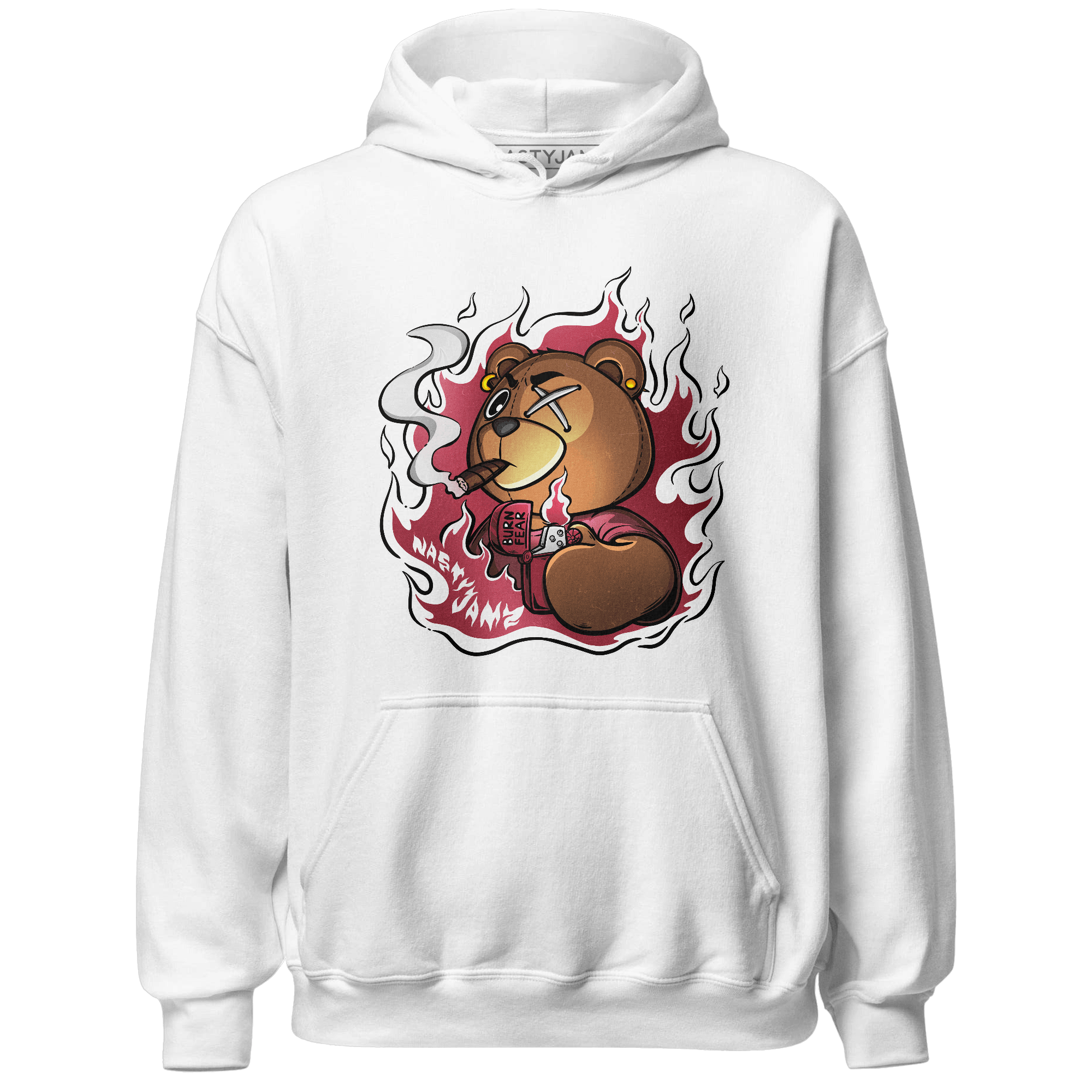 High 85 Metallic Burgundy 1s Hoodie Match BER Burn Fear - NastyJamz