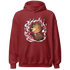 High 85 Metallic Burgundy 1s Hoodie Match BER Burn Fear - NastyJamz